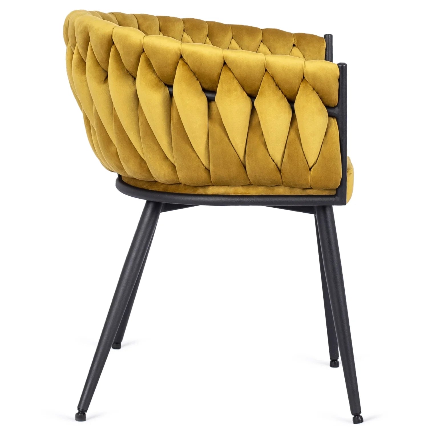 Elite EMPOLI Mustard Velvet Chair – A Bold Statement in Comfort & Style