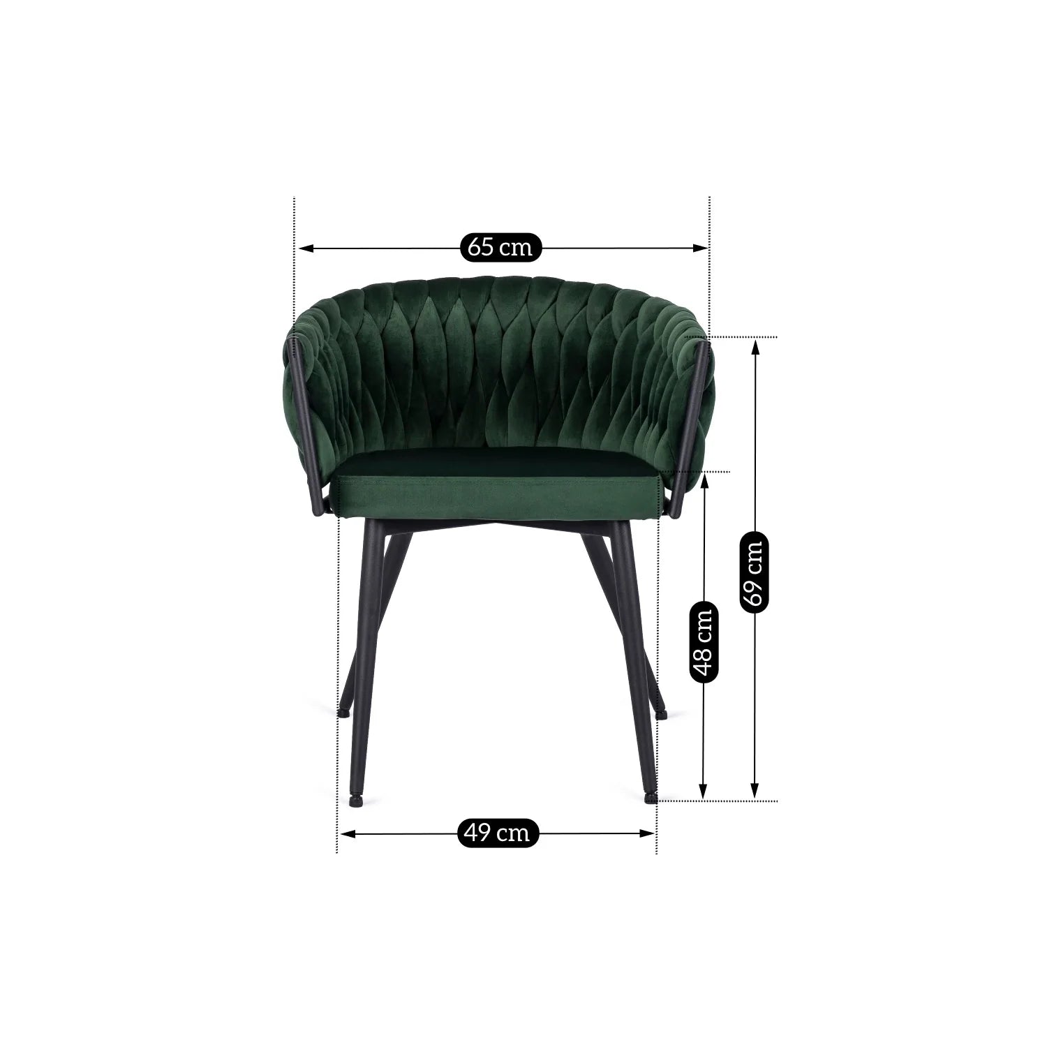 Elite EMPOLI Green Velvet Chair – A Touch of Luxury & Comfort