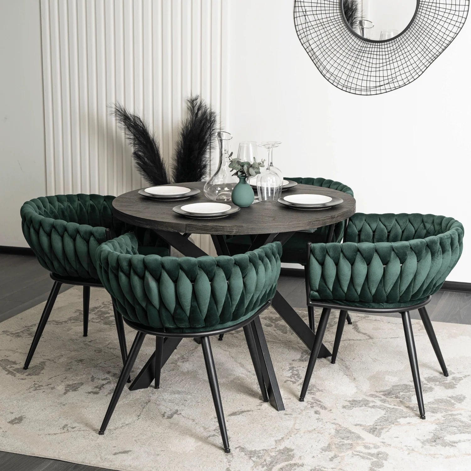 Elite EMPOLI Green Velvet Chair – A Touch of Luxury & Comfort