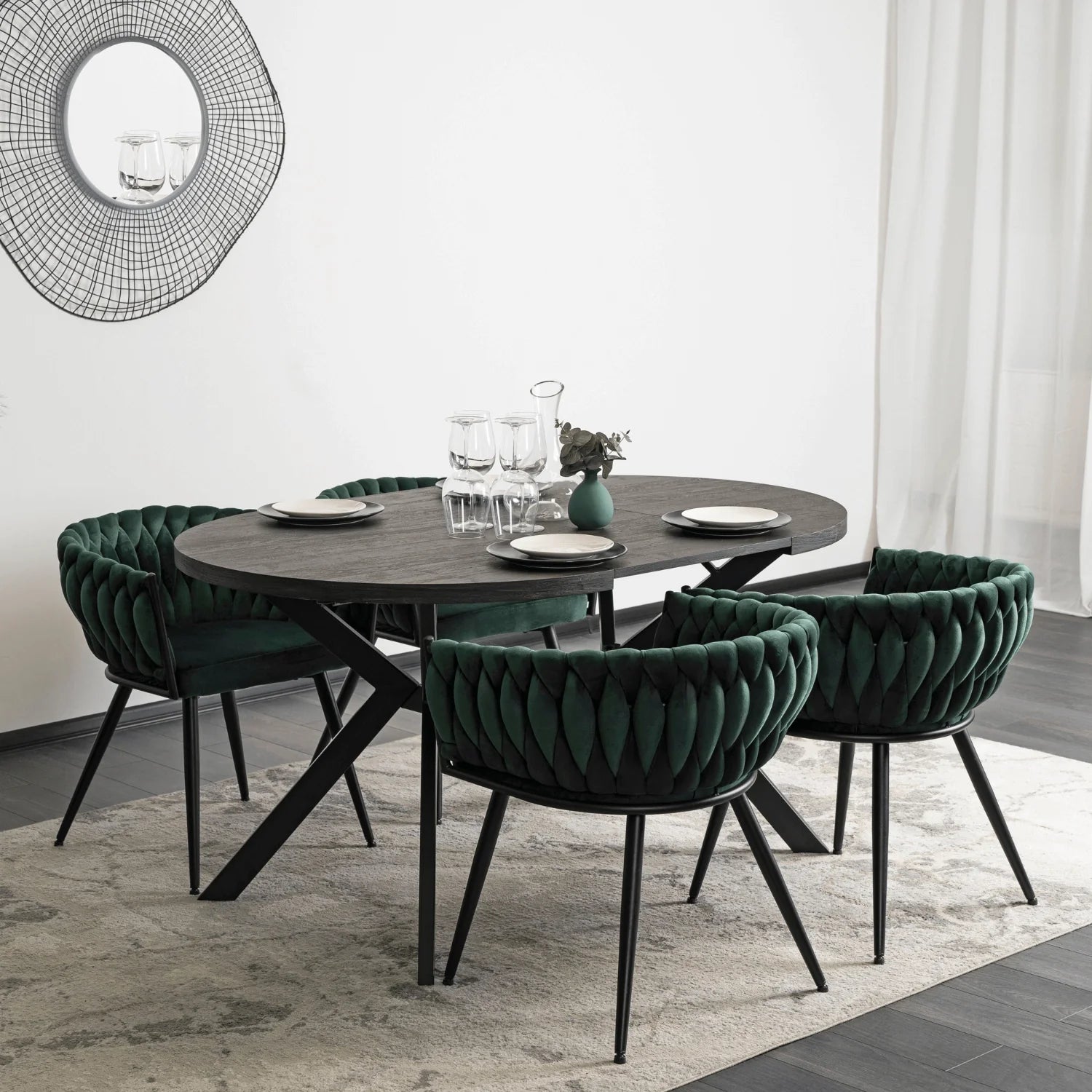 Elite EMPOLI Green Velvet Chair – A Touch of Luxury & Comfort