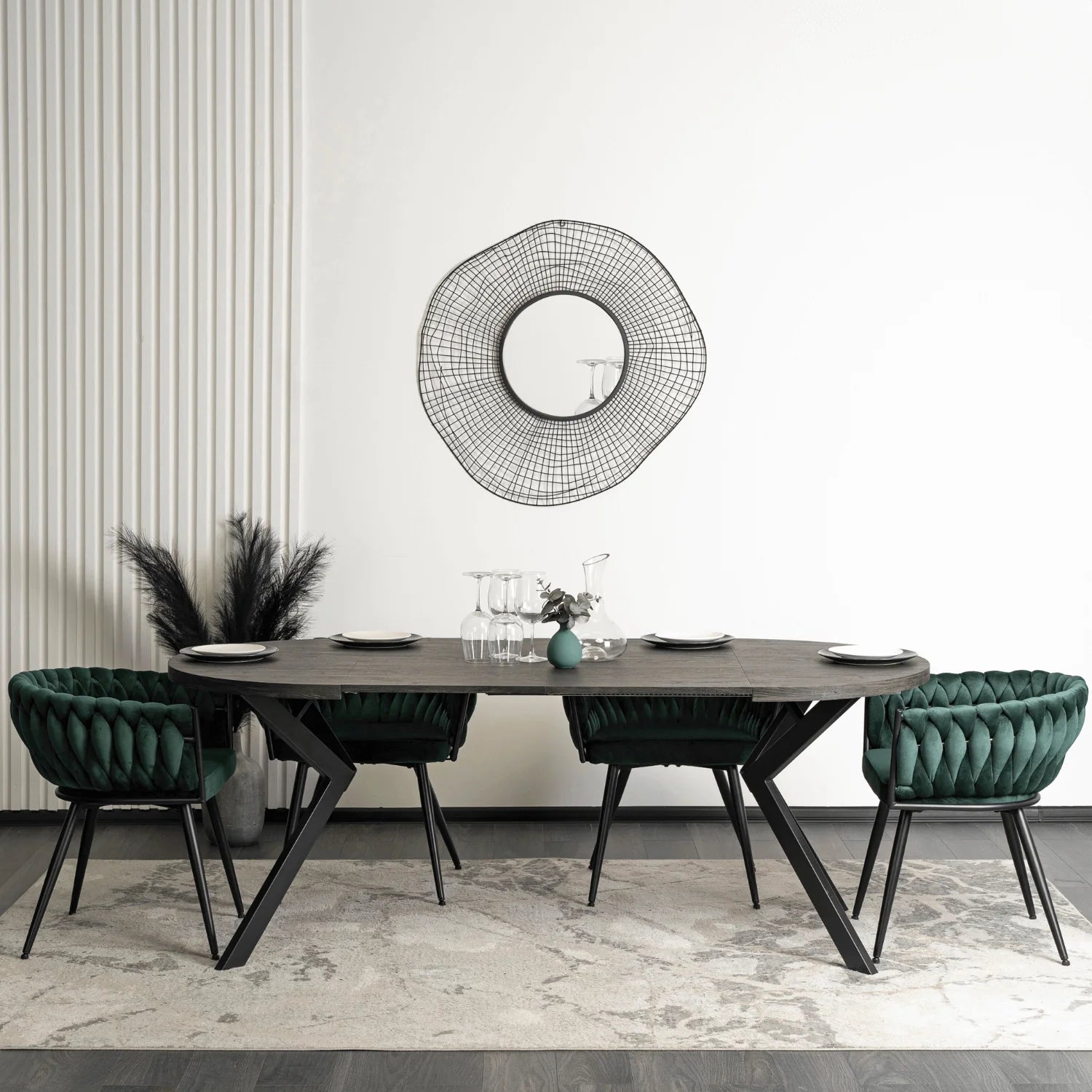 Elite EMPOLI Green Velvet Chair – A Touch of Luxury & Comfort