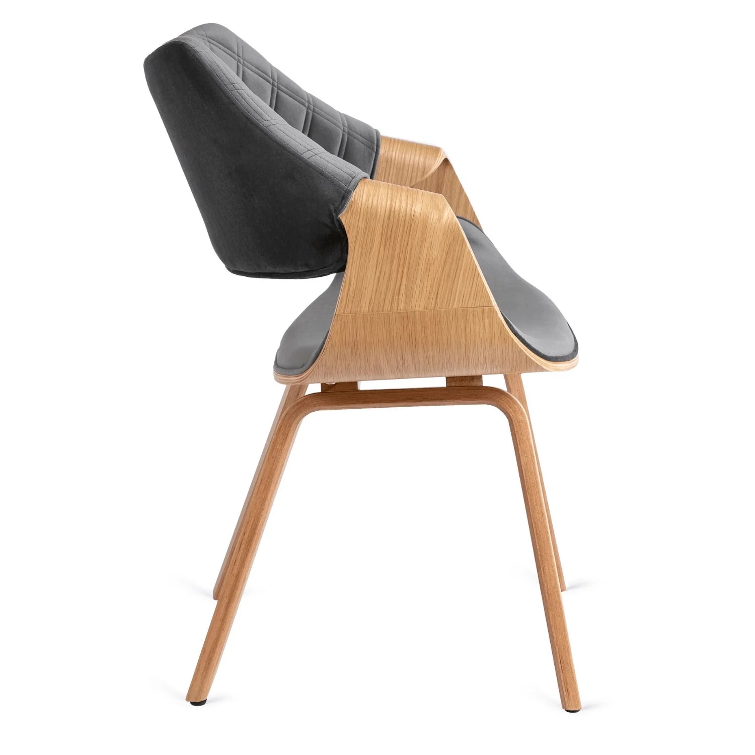 Elite LUISE Gray Velvet Chair – A Stylish Blend of Comfort and Elegance