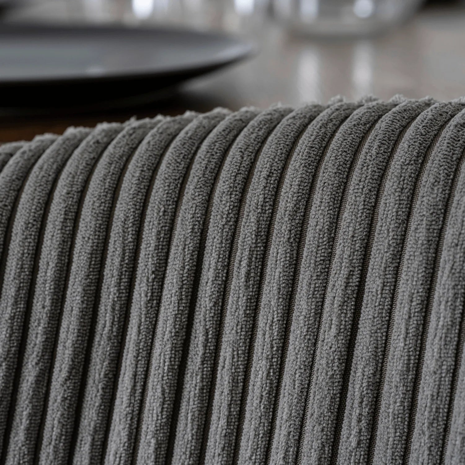 Elite TAYLOR Grey Corduroy Chair – Modern Elegance & Comfort