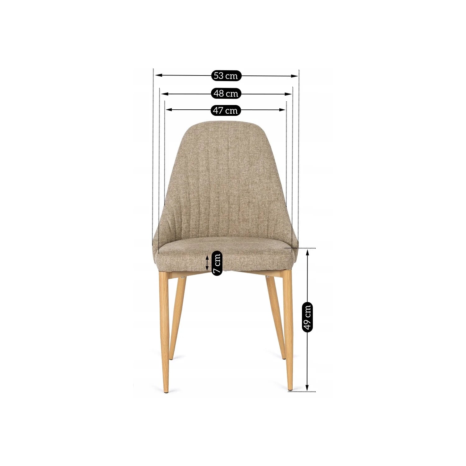 Elite TORINO Beige Fabric Chair – A Perfect Blend of Elegance & Comfort