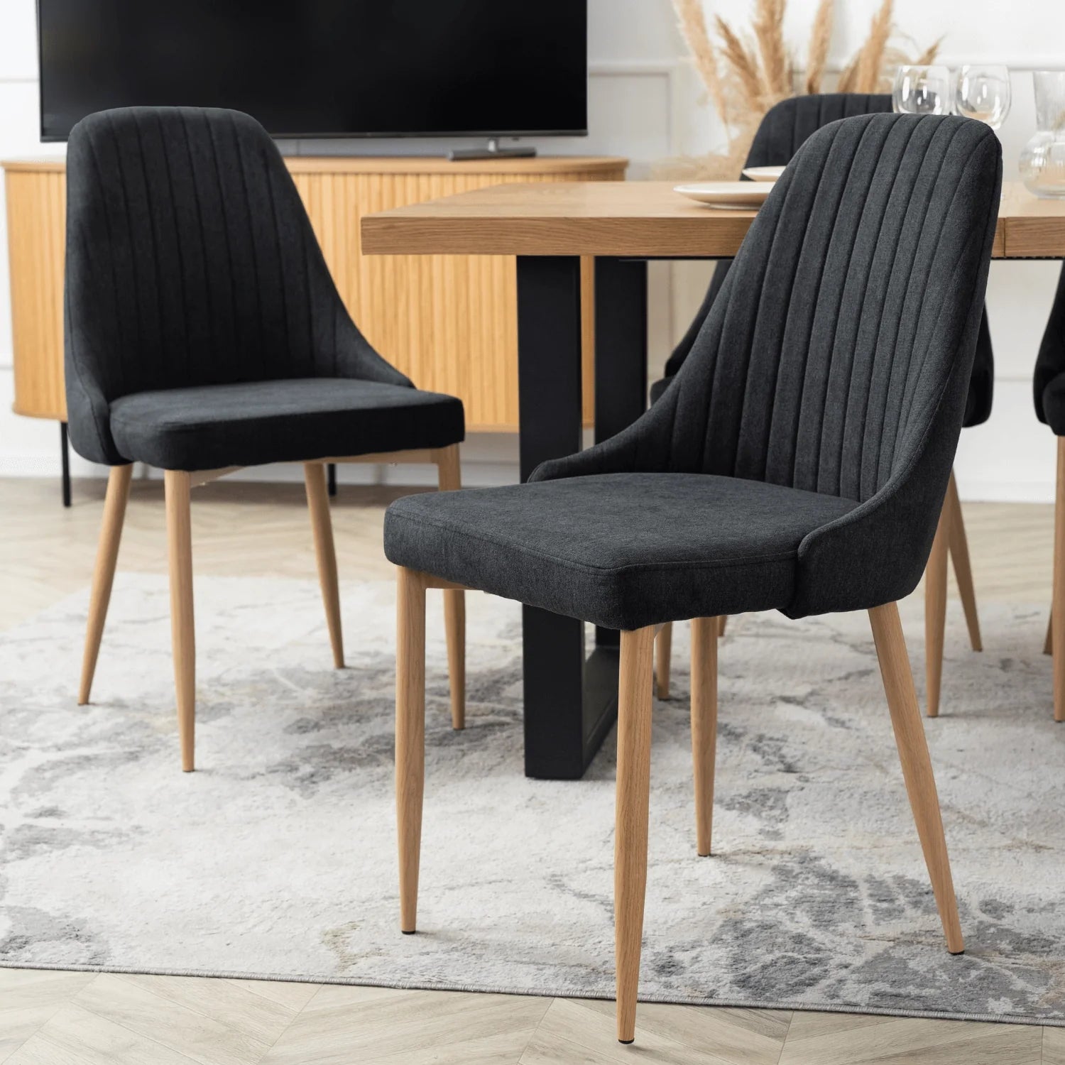 Elite TORINO Black Fabric Chair – A Stylish & Comfortable Seating Choice