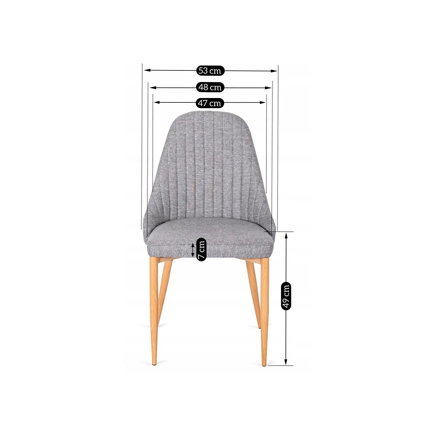 Elite TORINO Grey Fabric Chair – A Timeless Blend of Comfort & Style