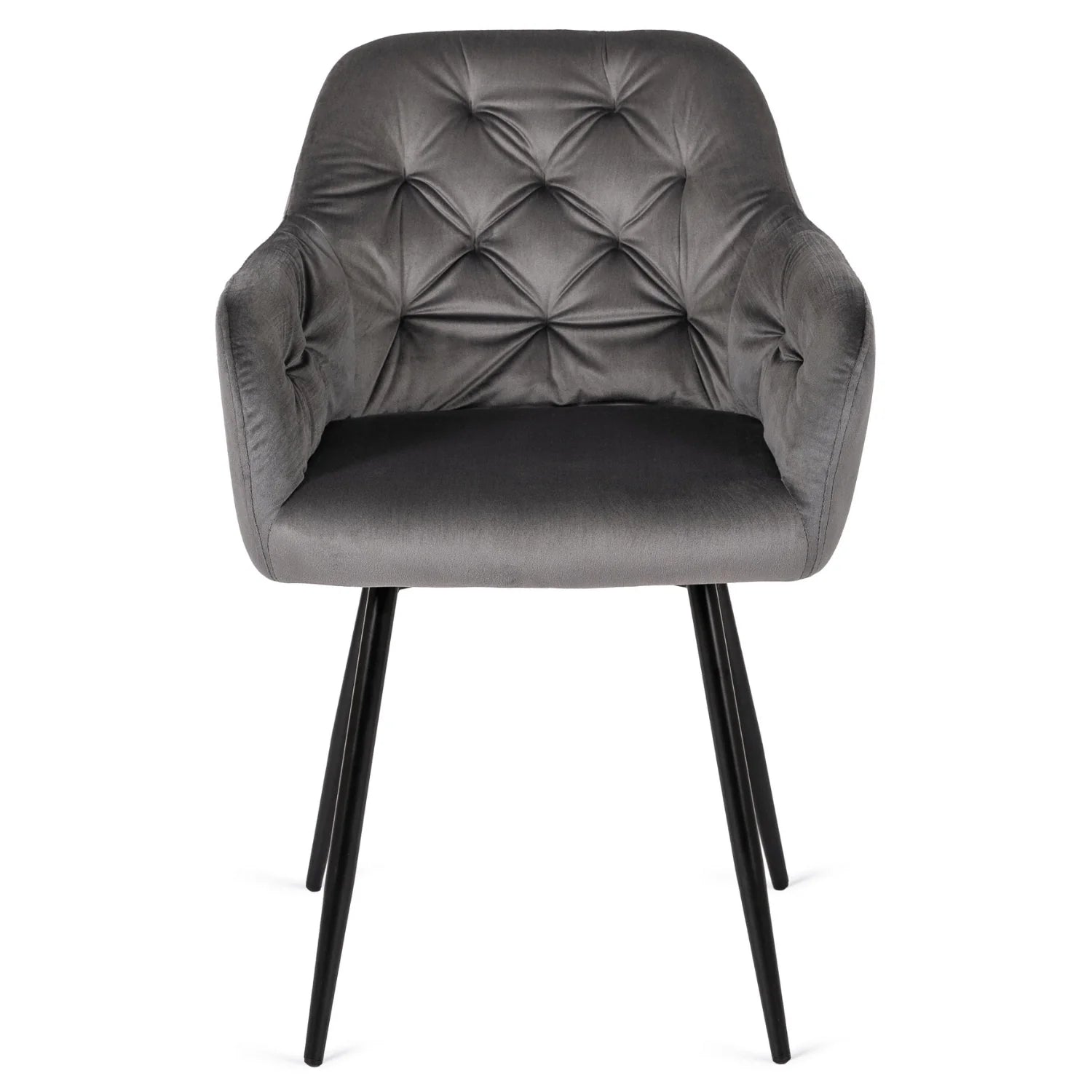 Elite VIKI Grey Velvet Chair – A Blend of Elegance & Comfort