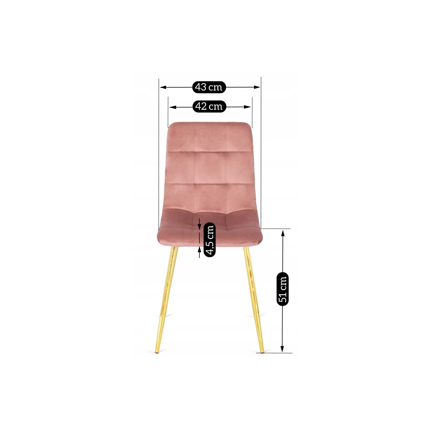 Elite YORK Pink Velvet Chair – A Statement of Elegance & Luxury