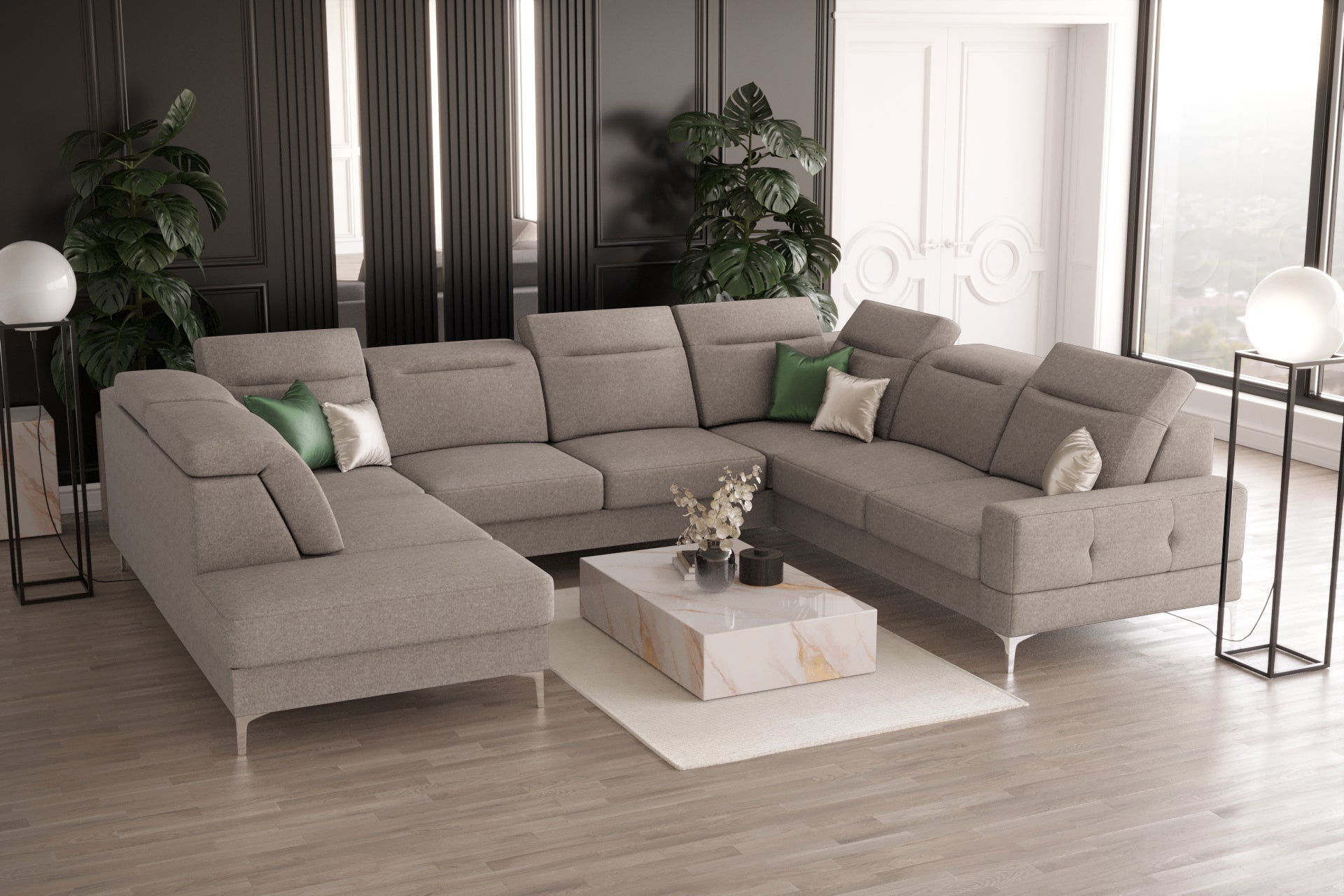 Ecksofa G-Malibu I: Großzügiger Komfort und modernes Design