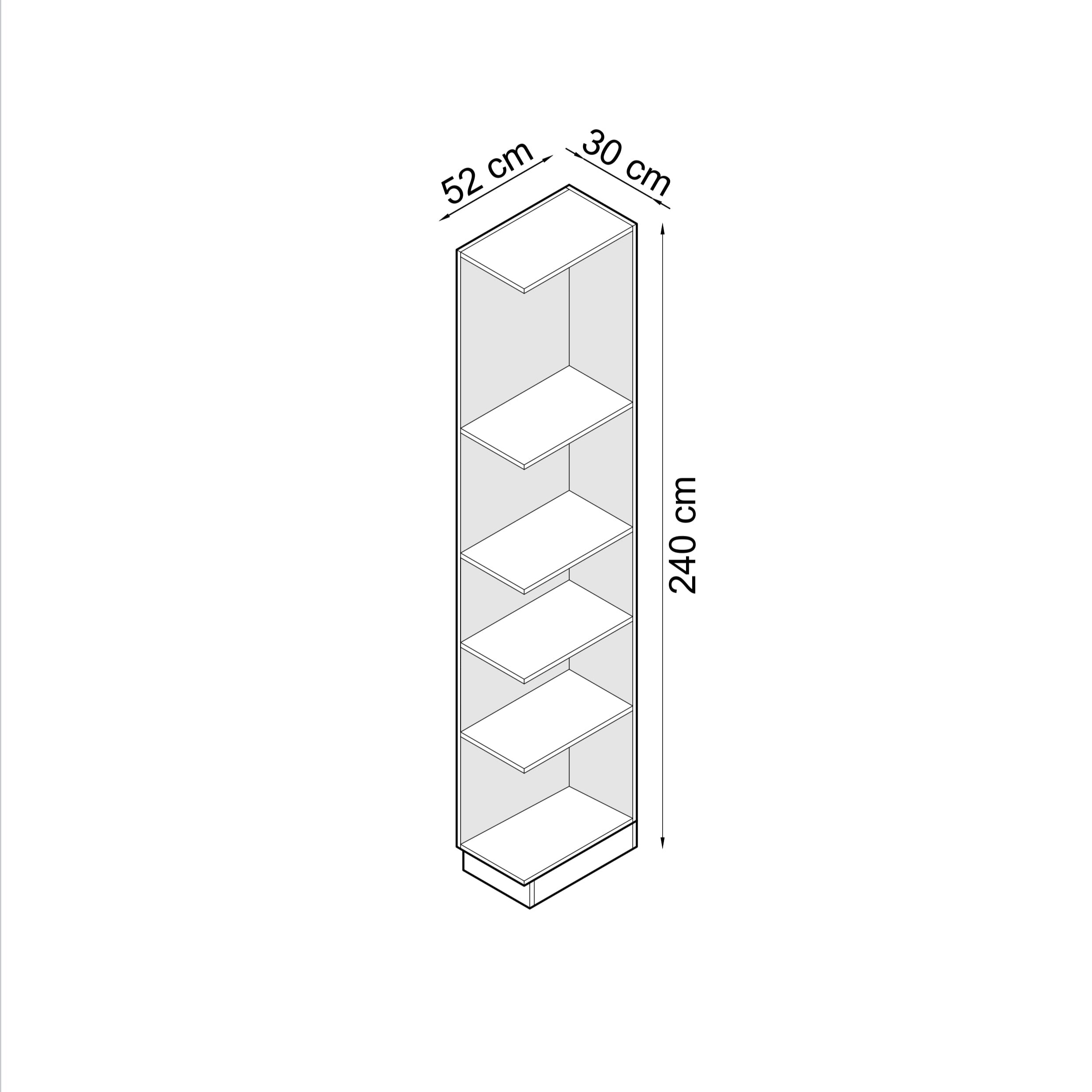 SLEEP VARIA Customizable Bedroom Build-in System – Oiled Oak / White Gloss