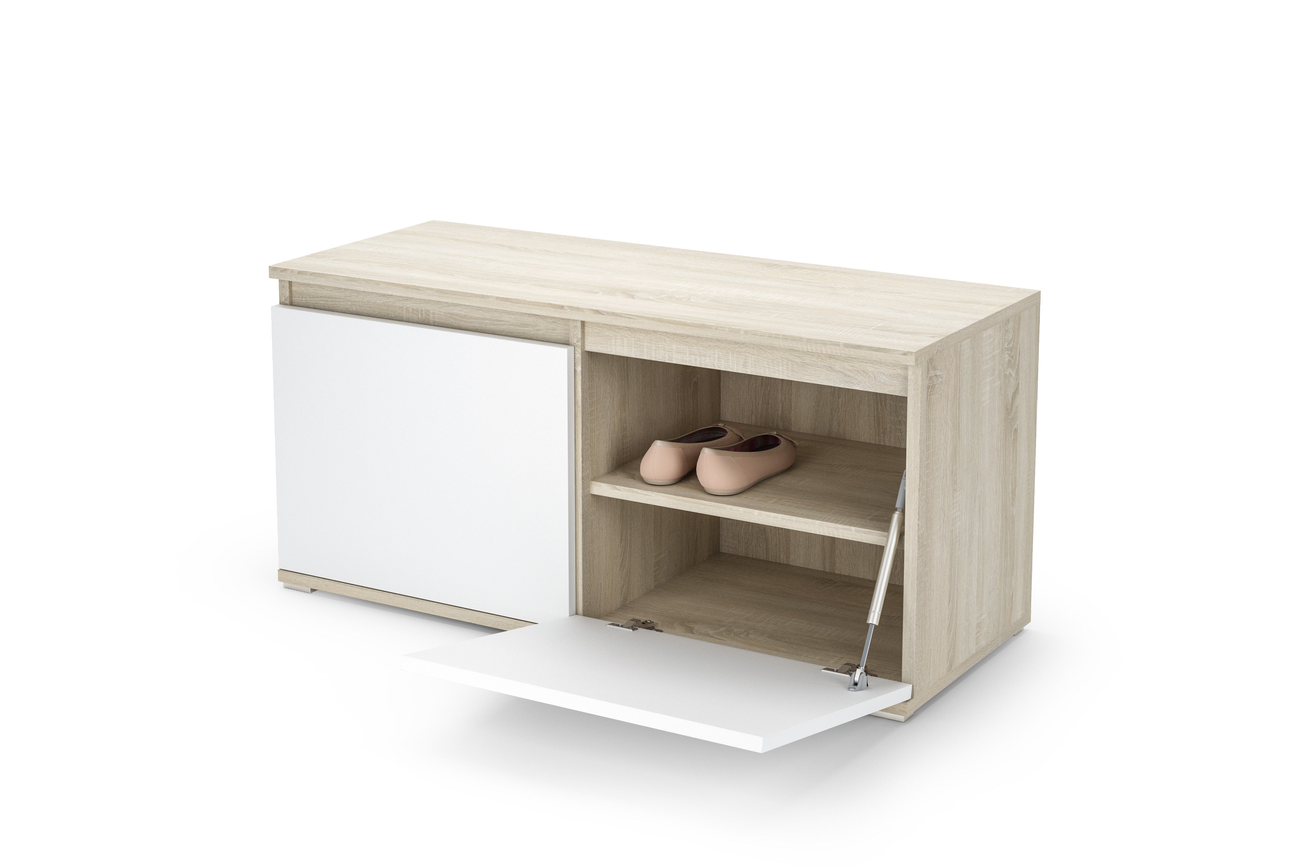 PK Emi 2 Hallway Wardrobe Artisan Oak/Black - Grey