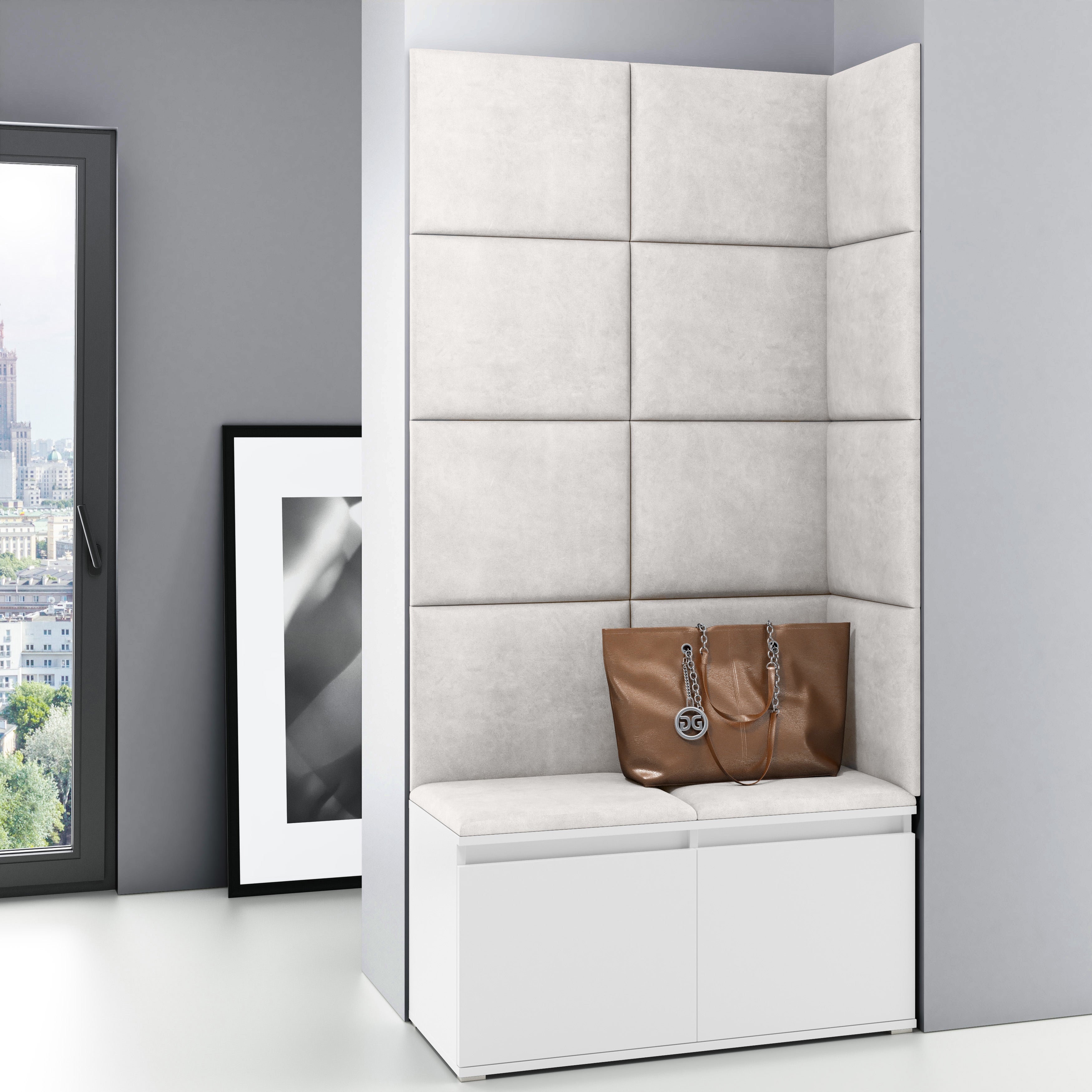 PK Emi 2 Hallway Wardrobe White - Cream