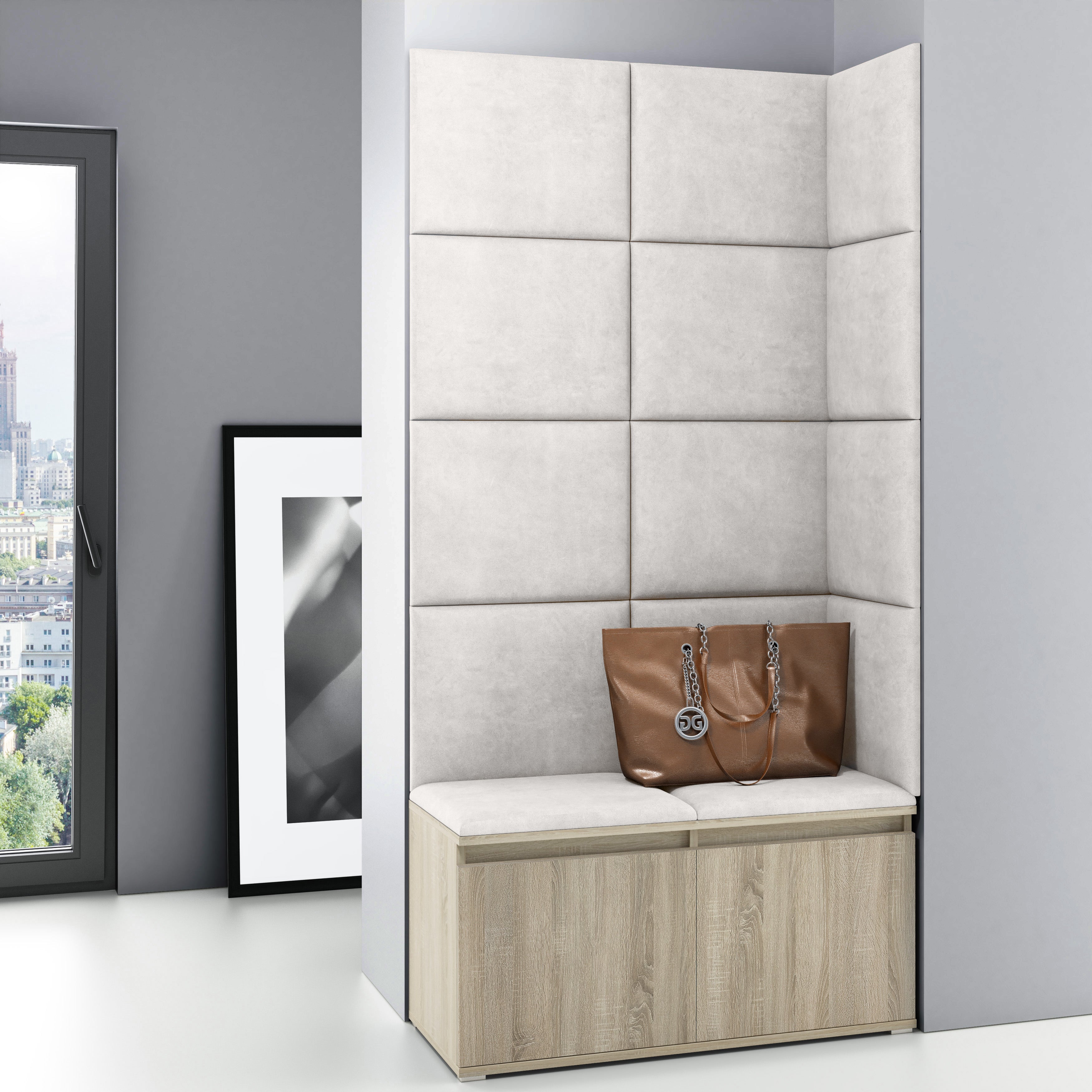 PK Emi 2 Hallway Wardrobe Sonoma - Cream