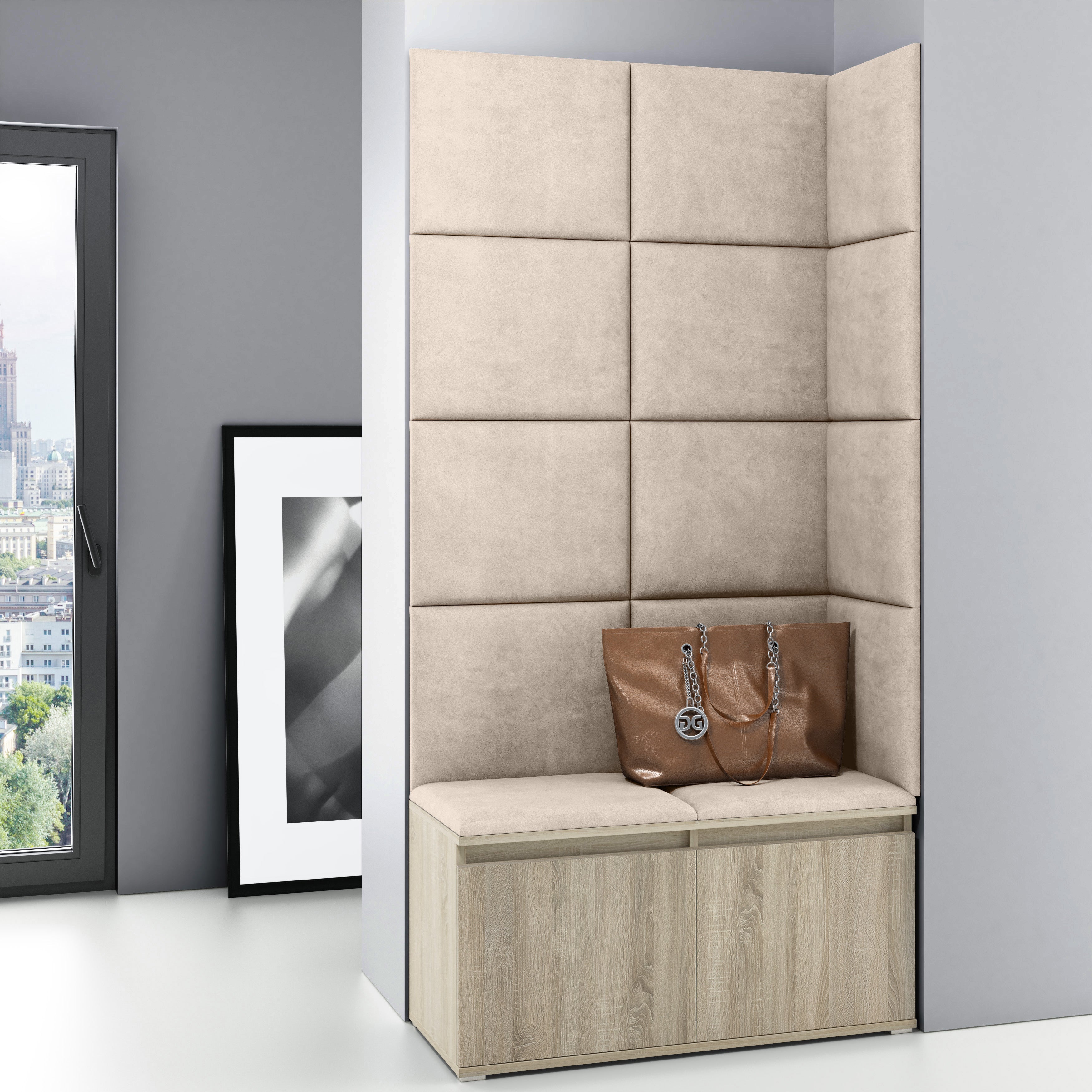 PK Emi 2 Hallway Wardrobe Sonoma - Light Beige