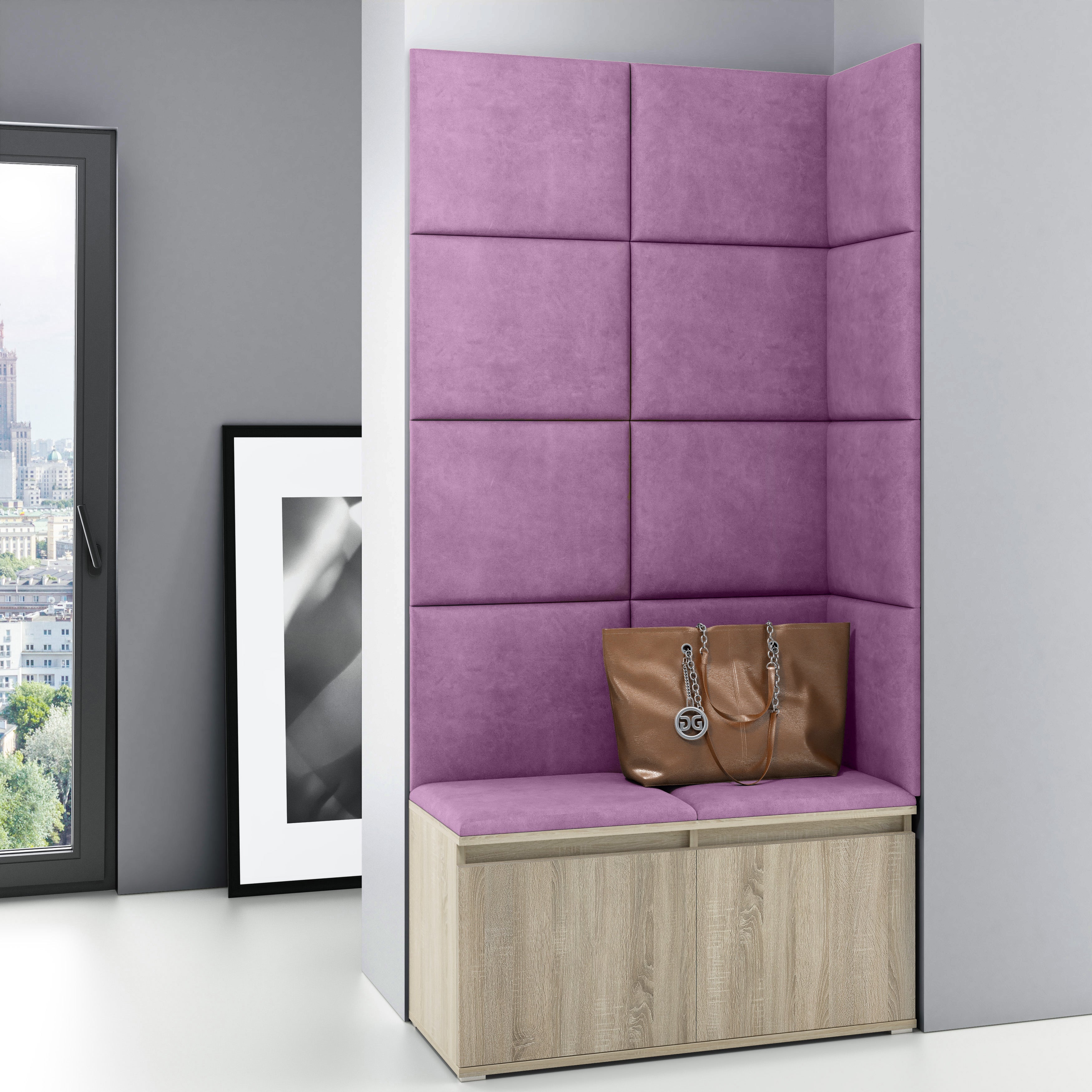 PK Emi 2 Hallway Wardrobe Sonoma - Purple