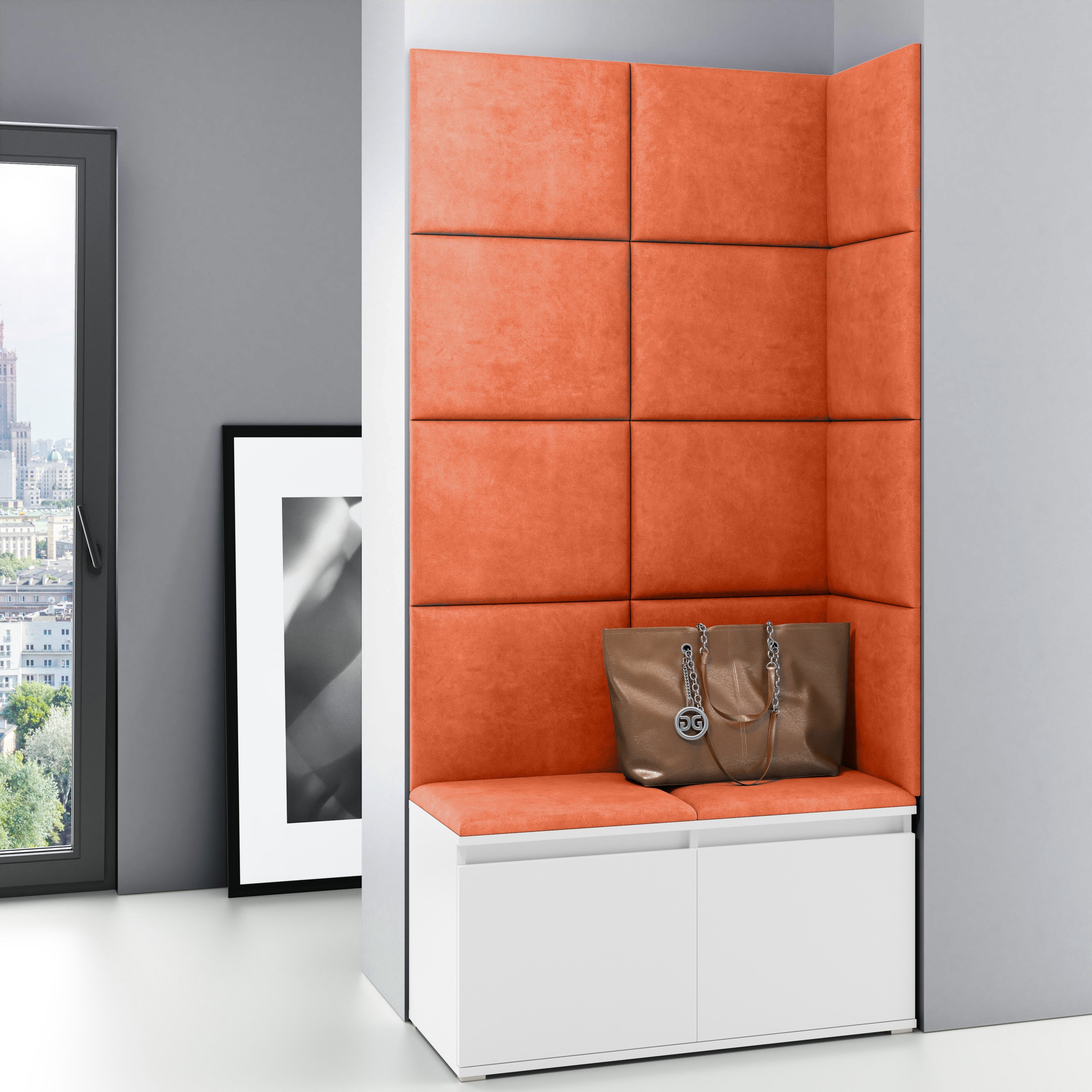 PK Emi 2 Hallway Wardrobe White - Orange