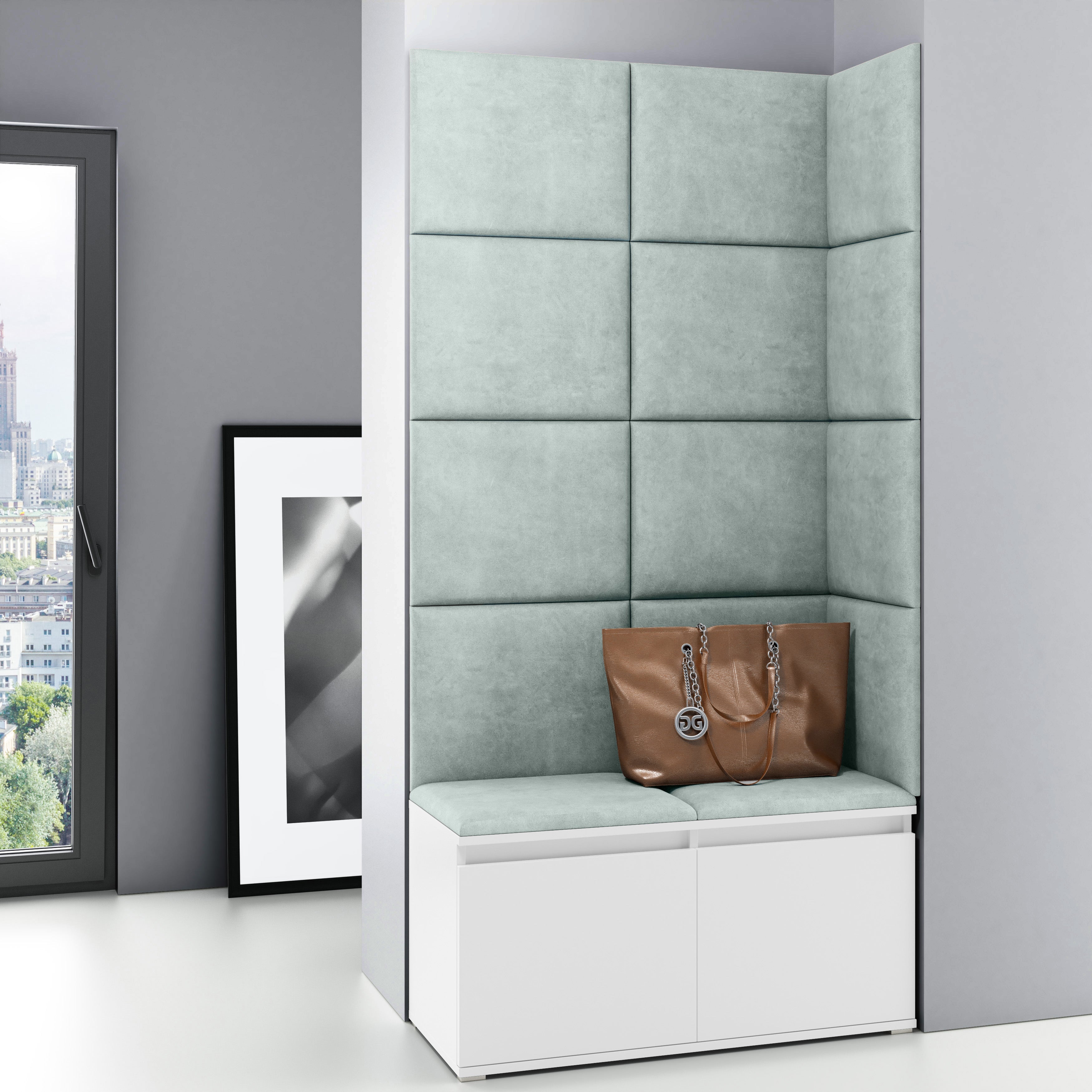 PK Emi 2 Hallway Wardrobe White - Mint