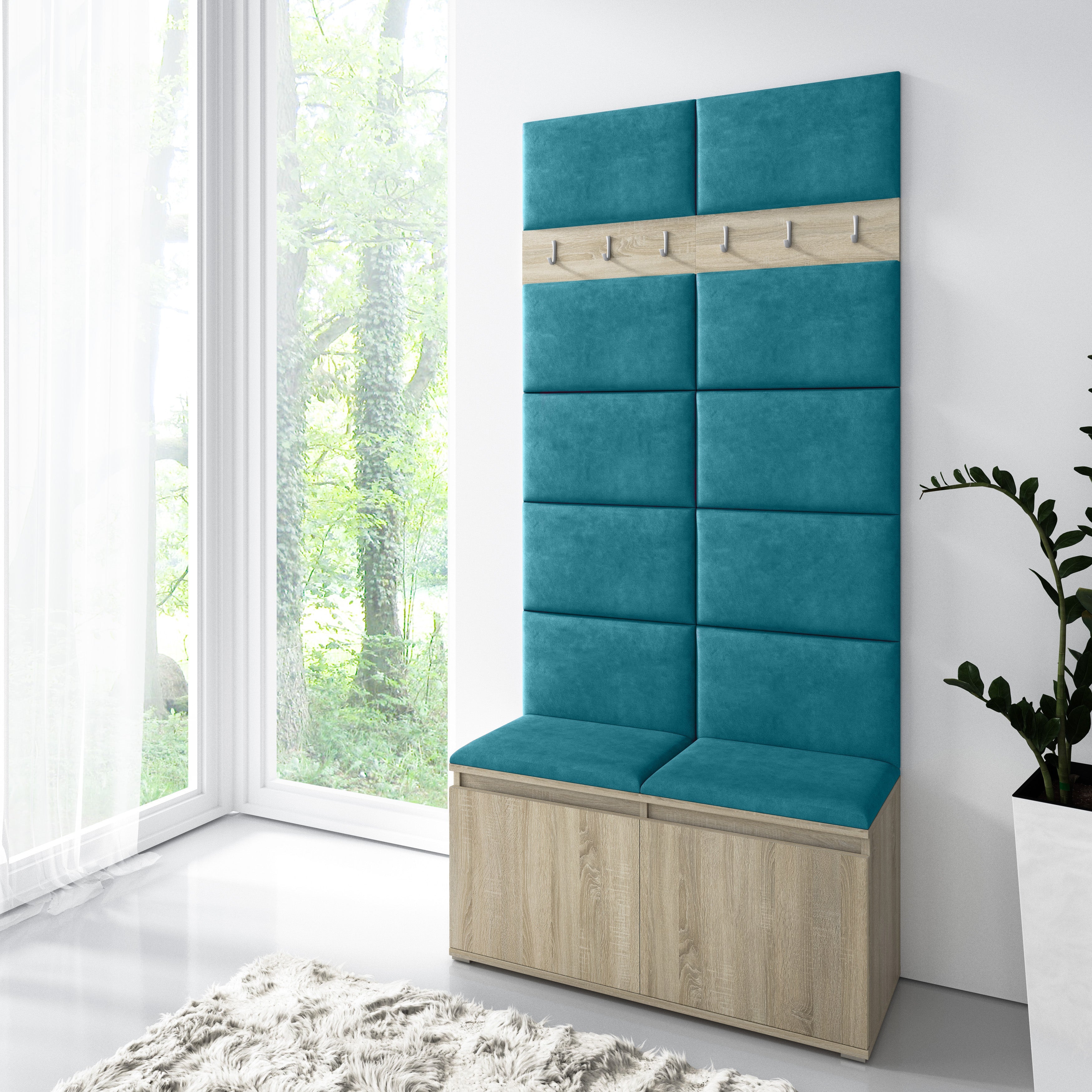 PK Emi 1 Hallway Wardrobe Sonoma - Azur