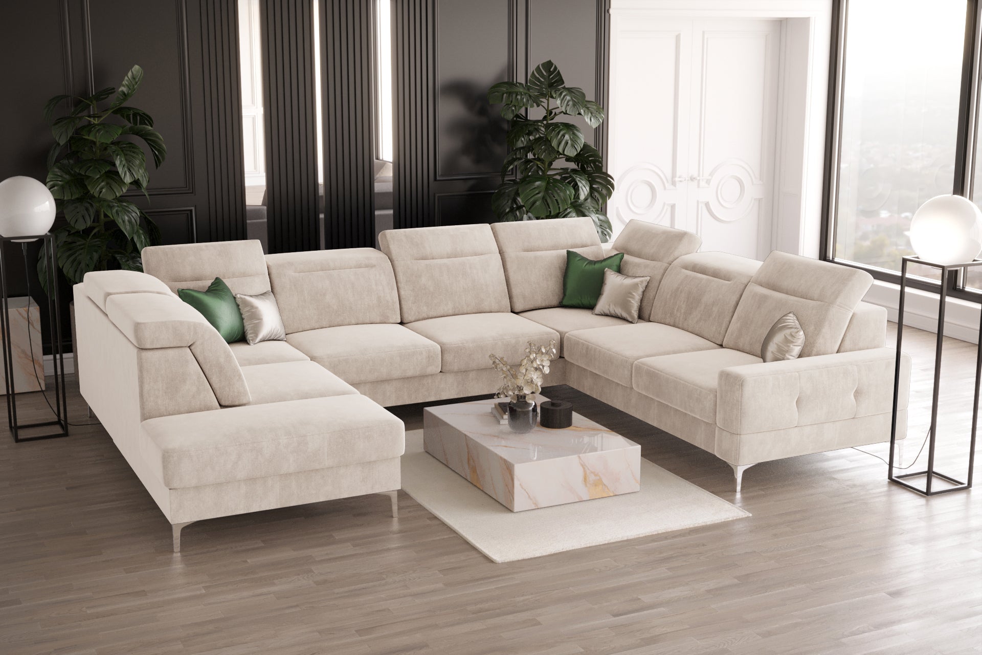 Ecksofa G-Malibu I: Großzügiger Komfort und modernes Design