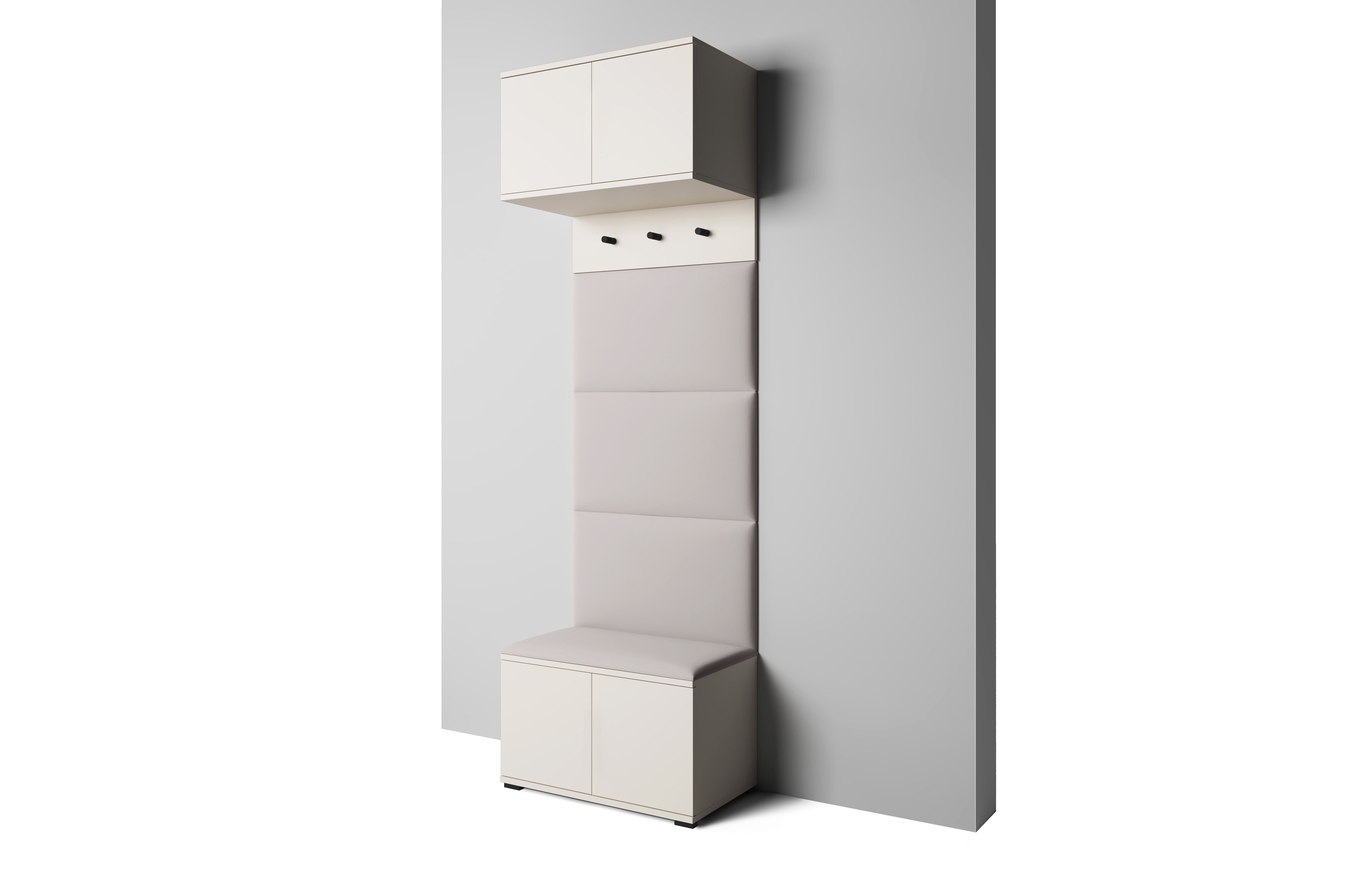 PK Bianco 5 Hallway Wardrobe Set – Cream