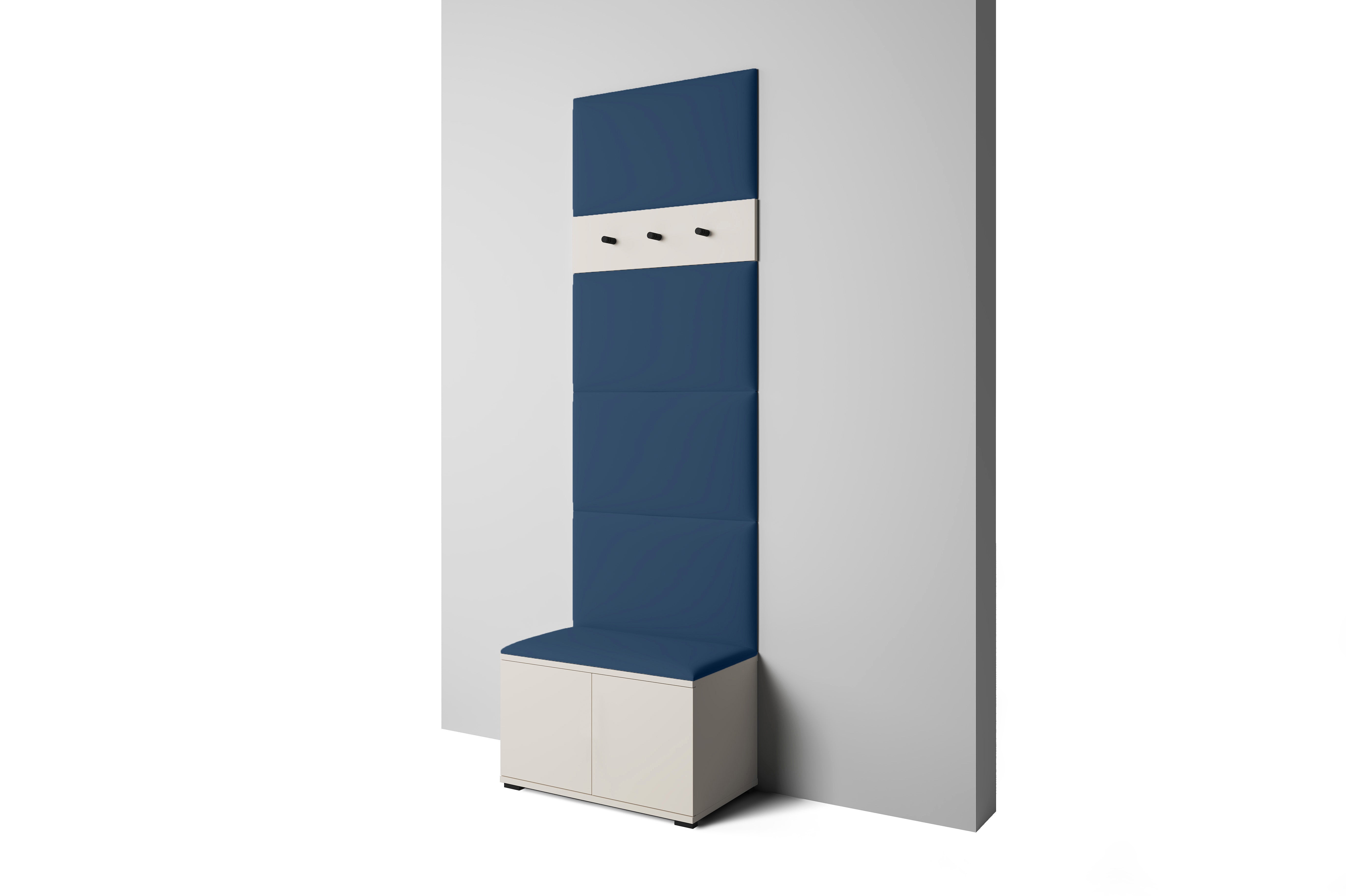 PK Bianco 6 Hallway Wardrobe Set - Deep Blue