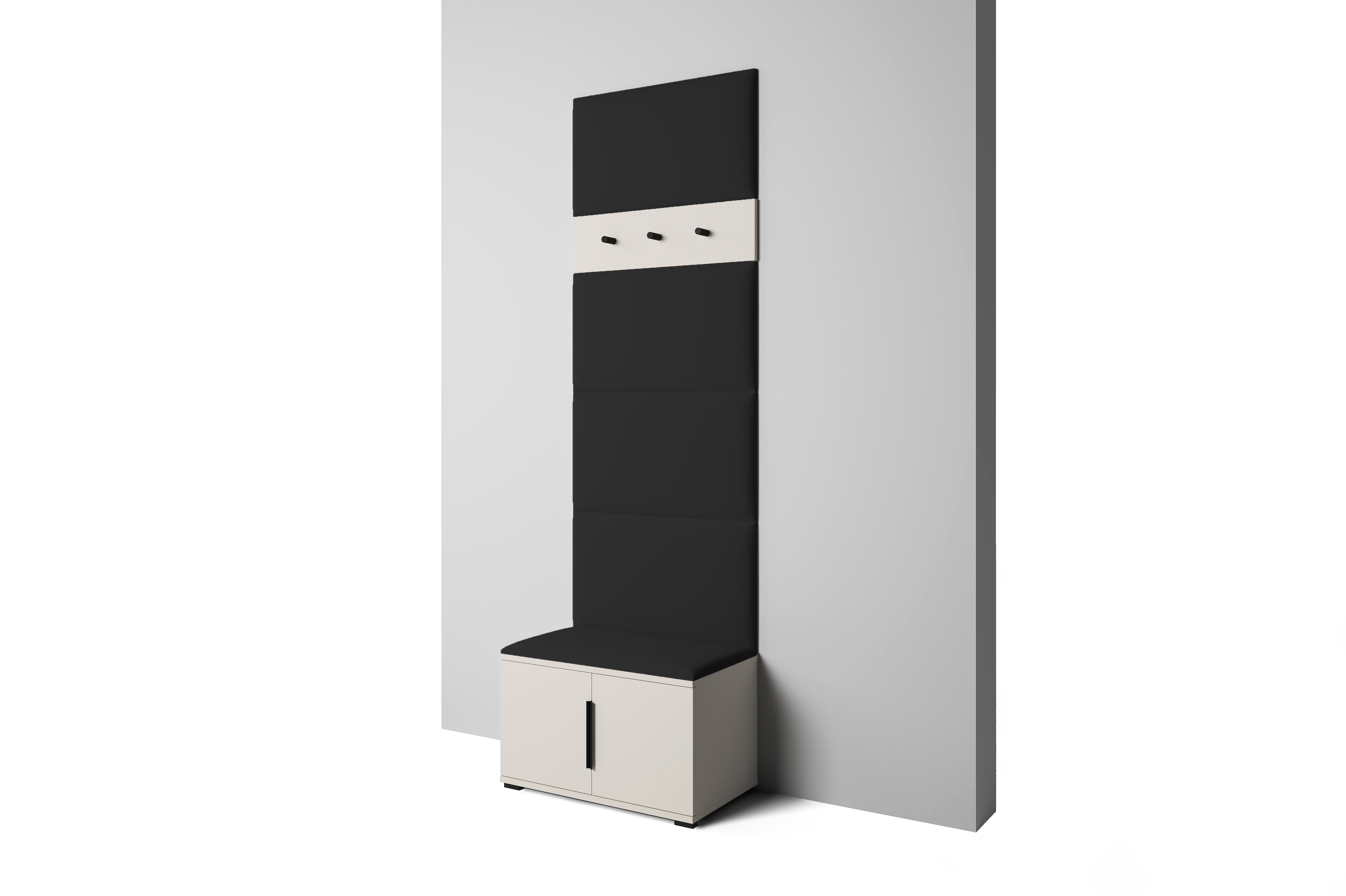 PK Bianco 6 Hallway Wardrobe Set - Black