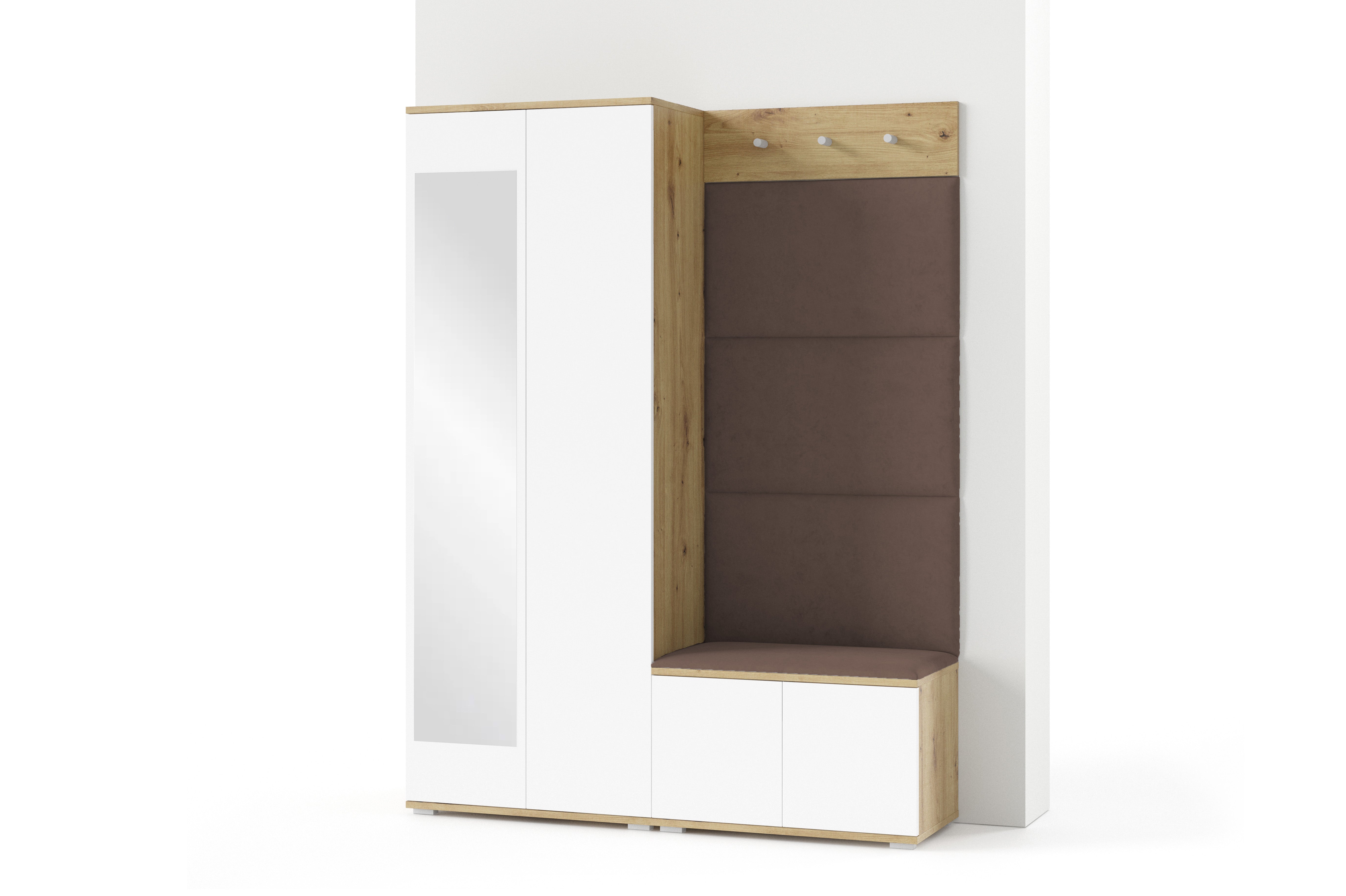 PK Sevilla 1 Hallway Wardrobe - Dark Brown
