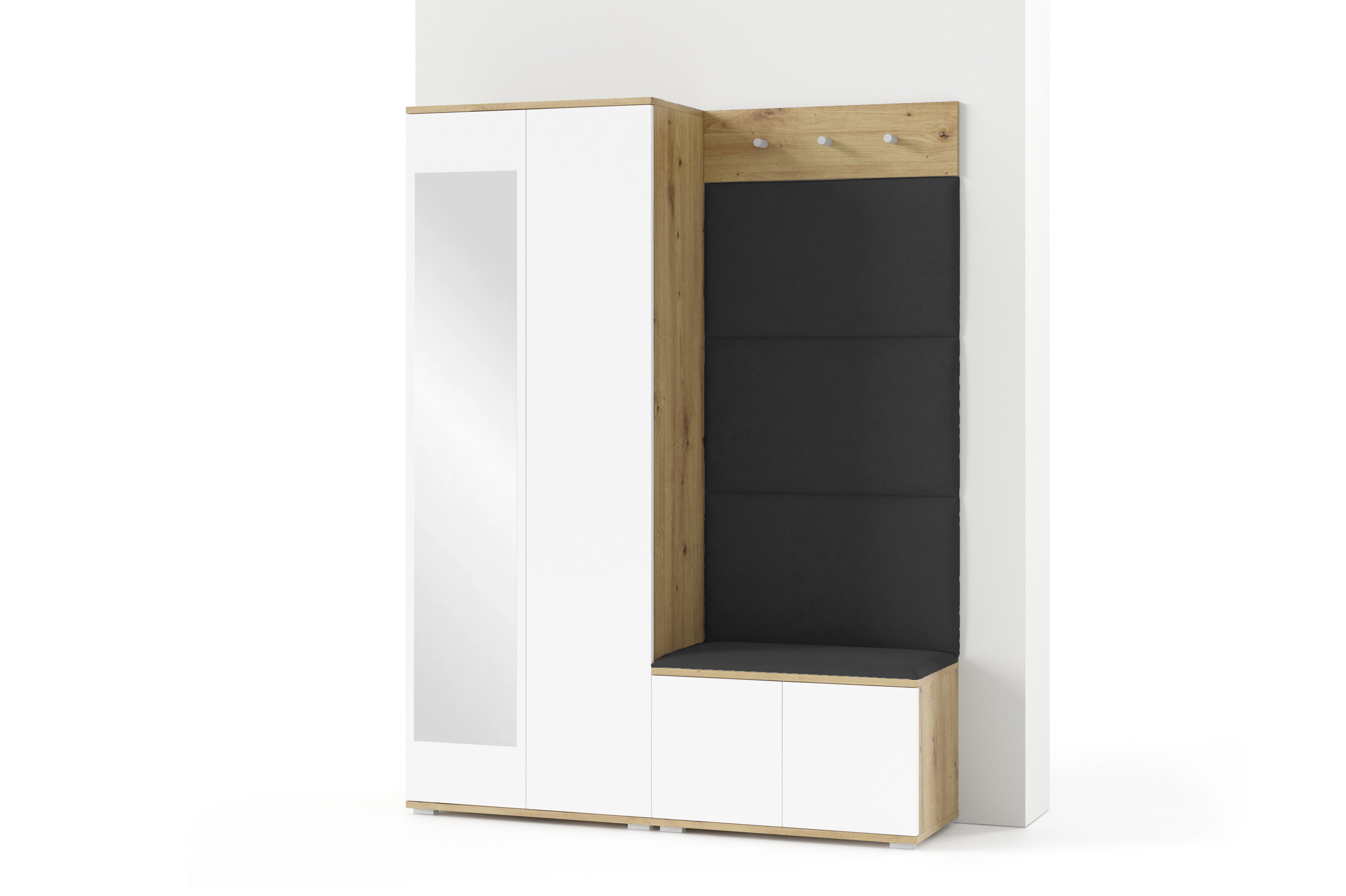 PK Sevilla 1 Hallway Wardrobe - Black