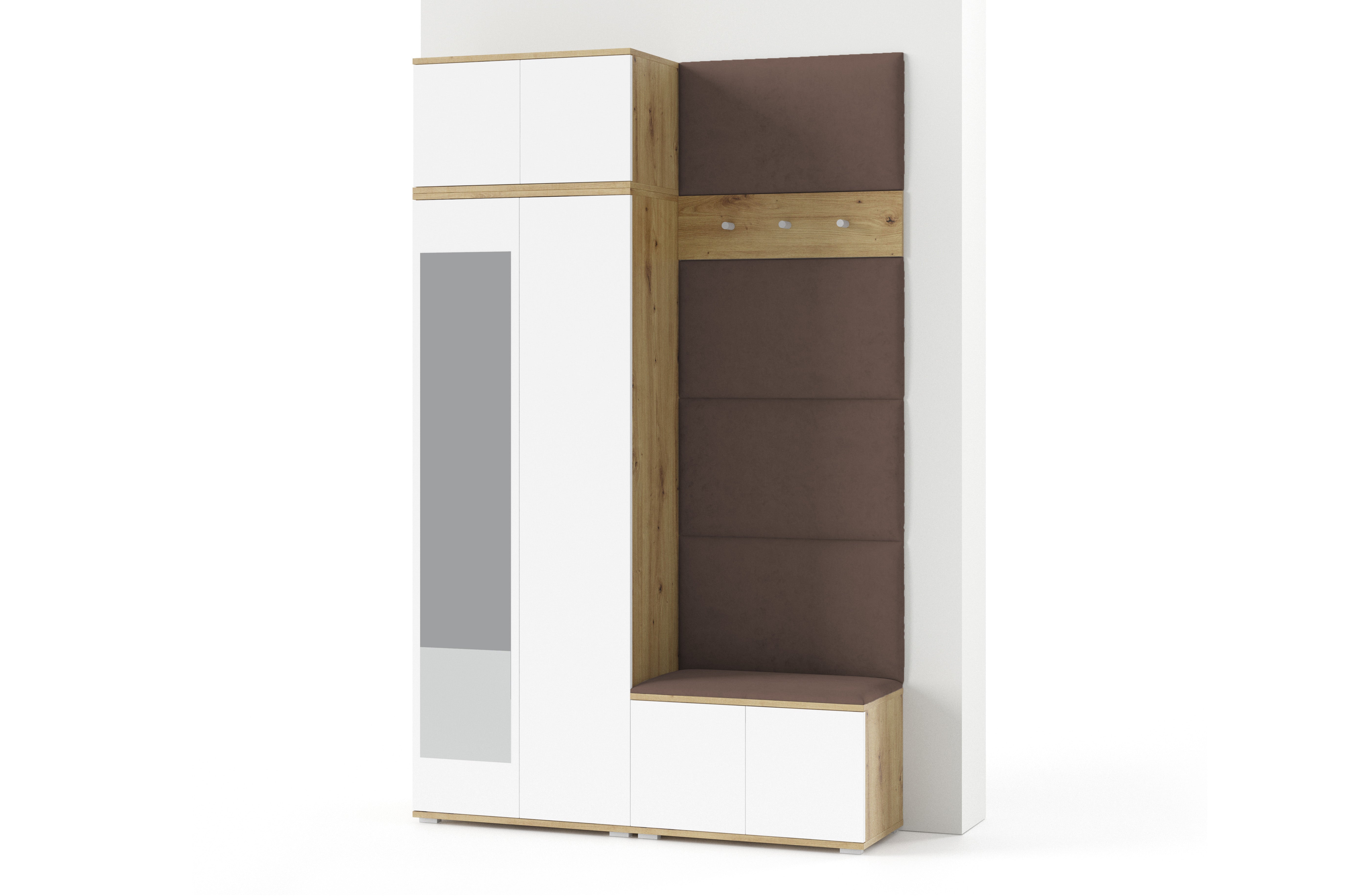 PK Sevilla 2 Hallway Wardrobe - Grey