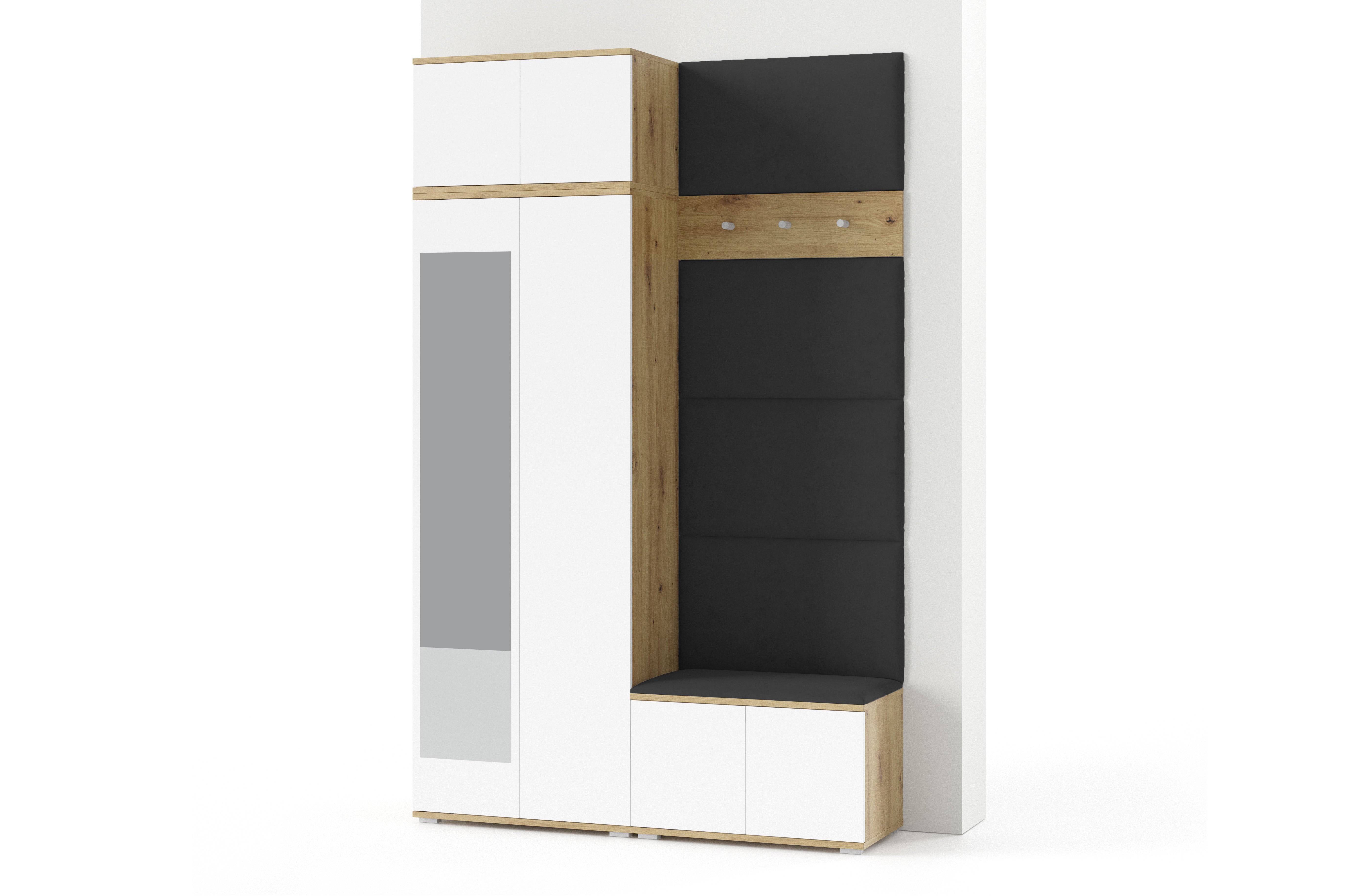 PK Sevilla 2 Hallway Wardrobe - Black