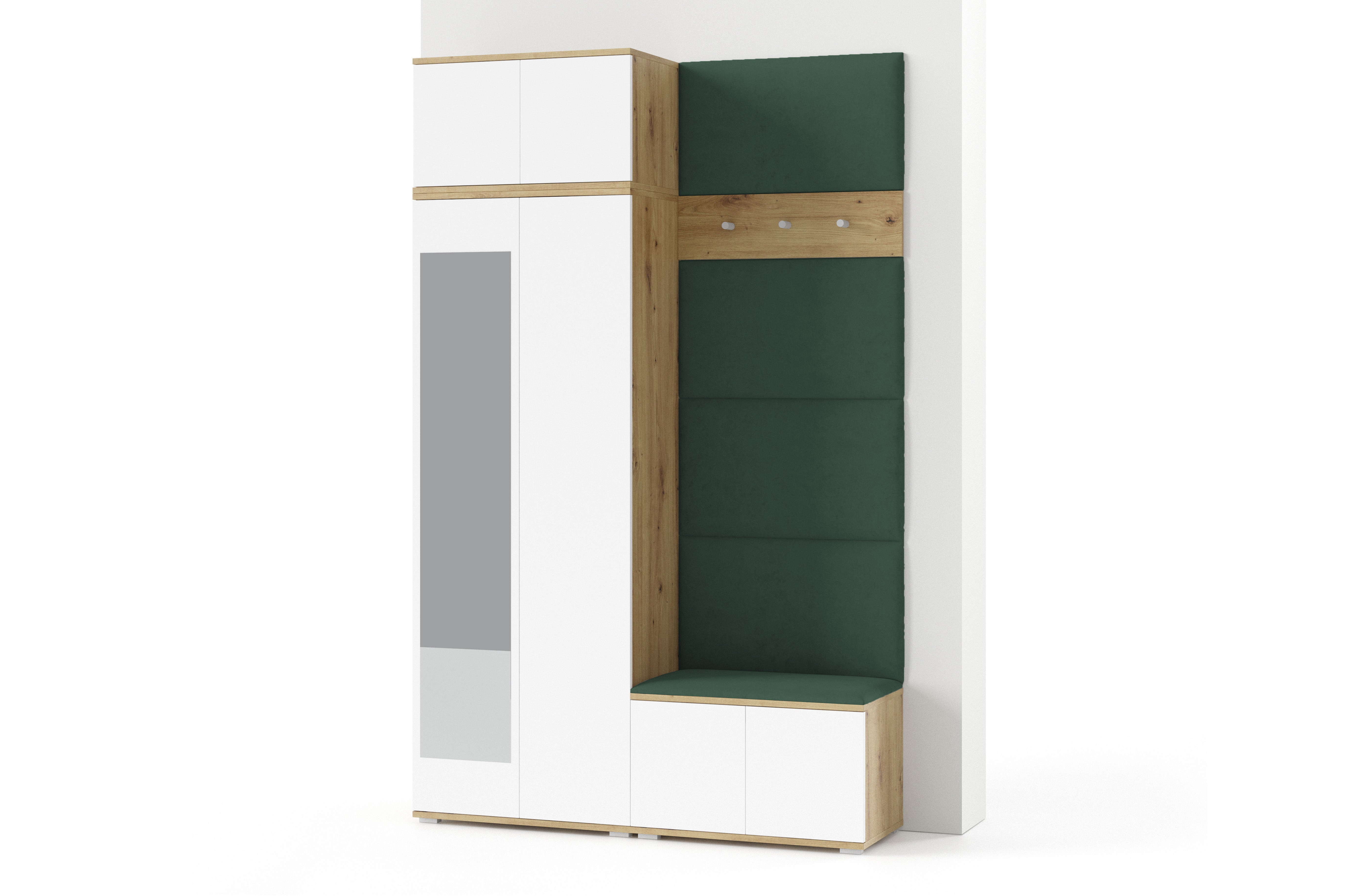 PK Sevilla 2 Flurgarderobe - Flaschengrün