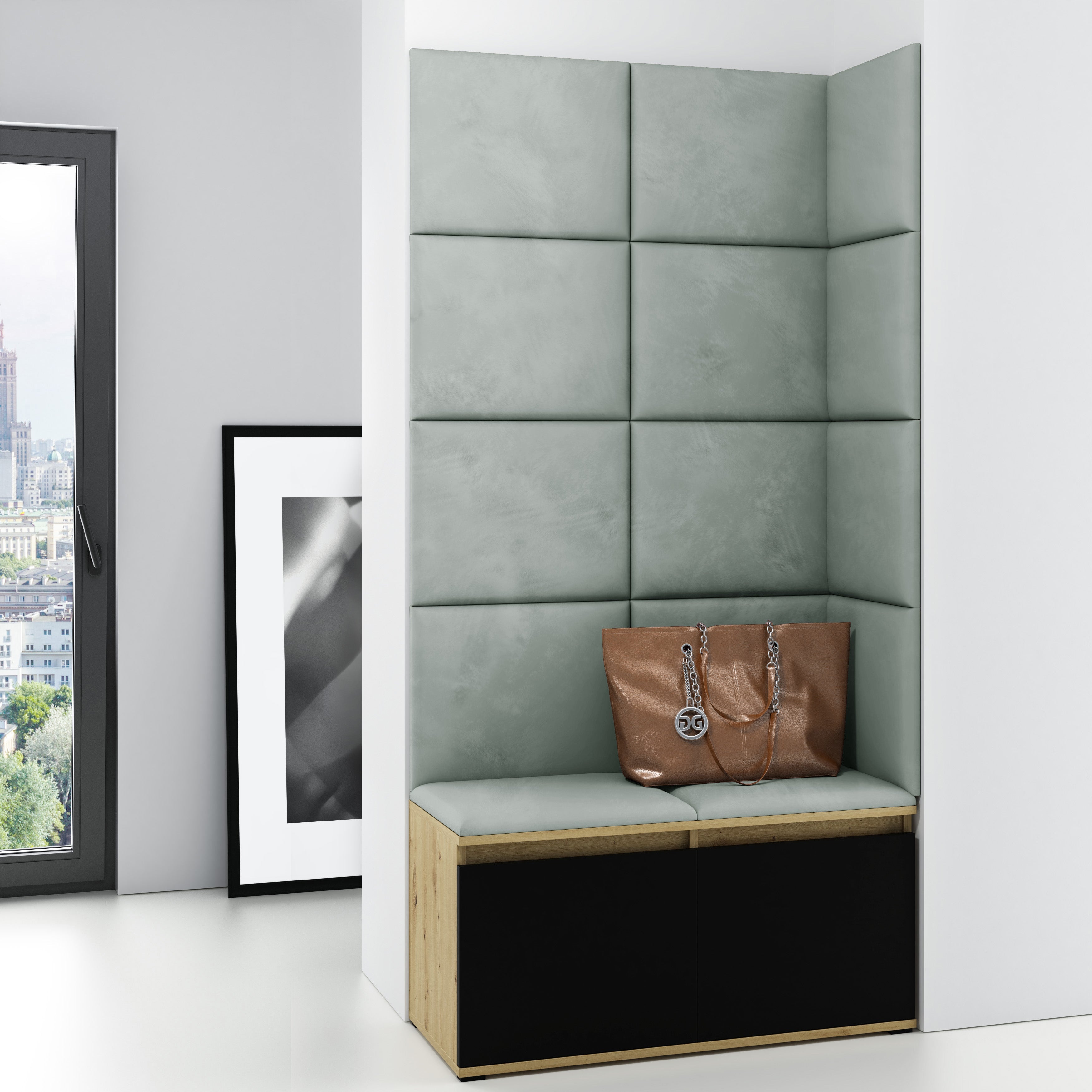PK Emi 2 Hallway Wardrobe Artisan Oak/Black - Mint