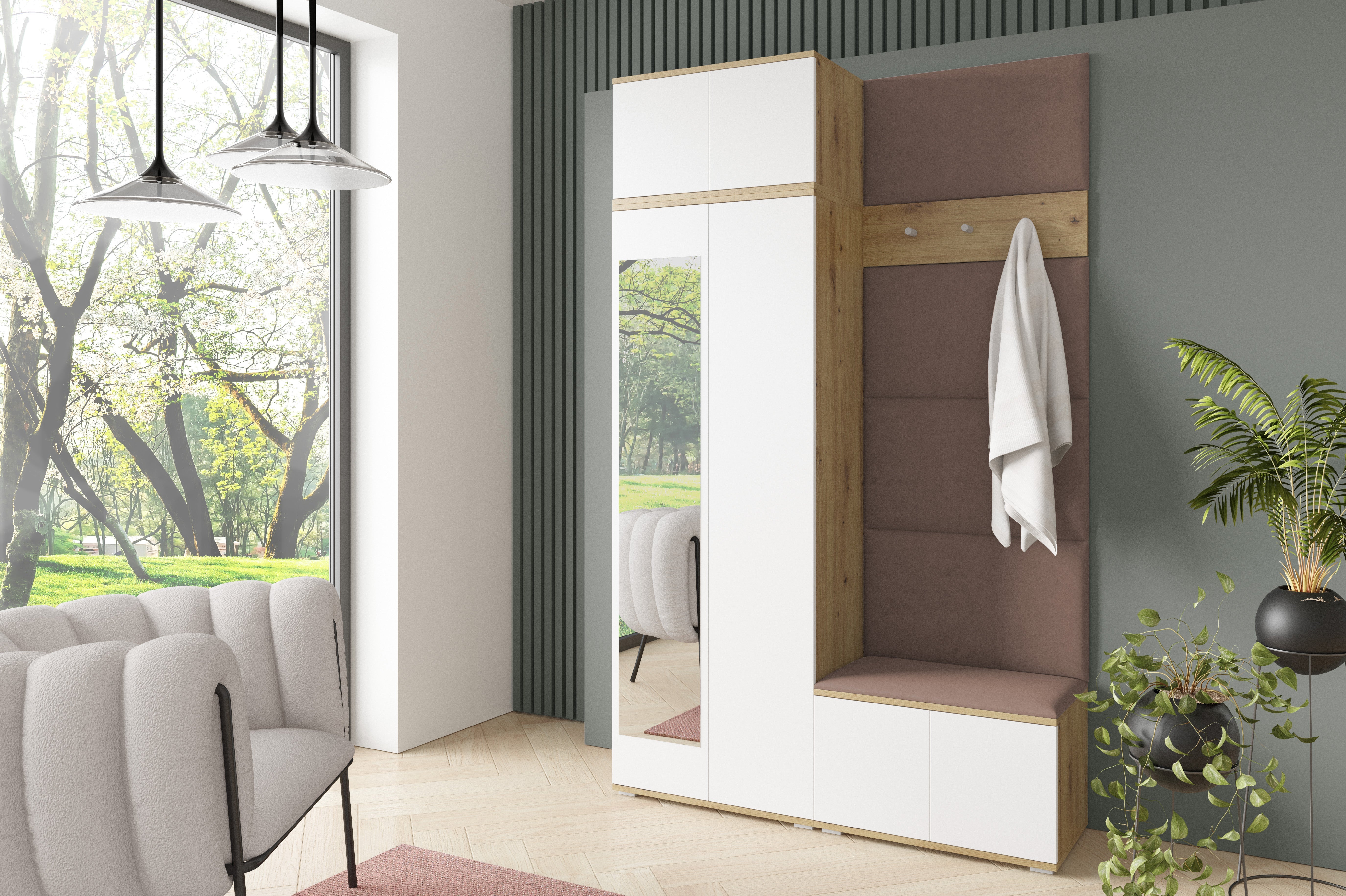PK Sevilla 2 Hallway Wardrobe - Cacao