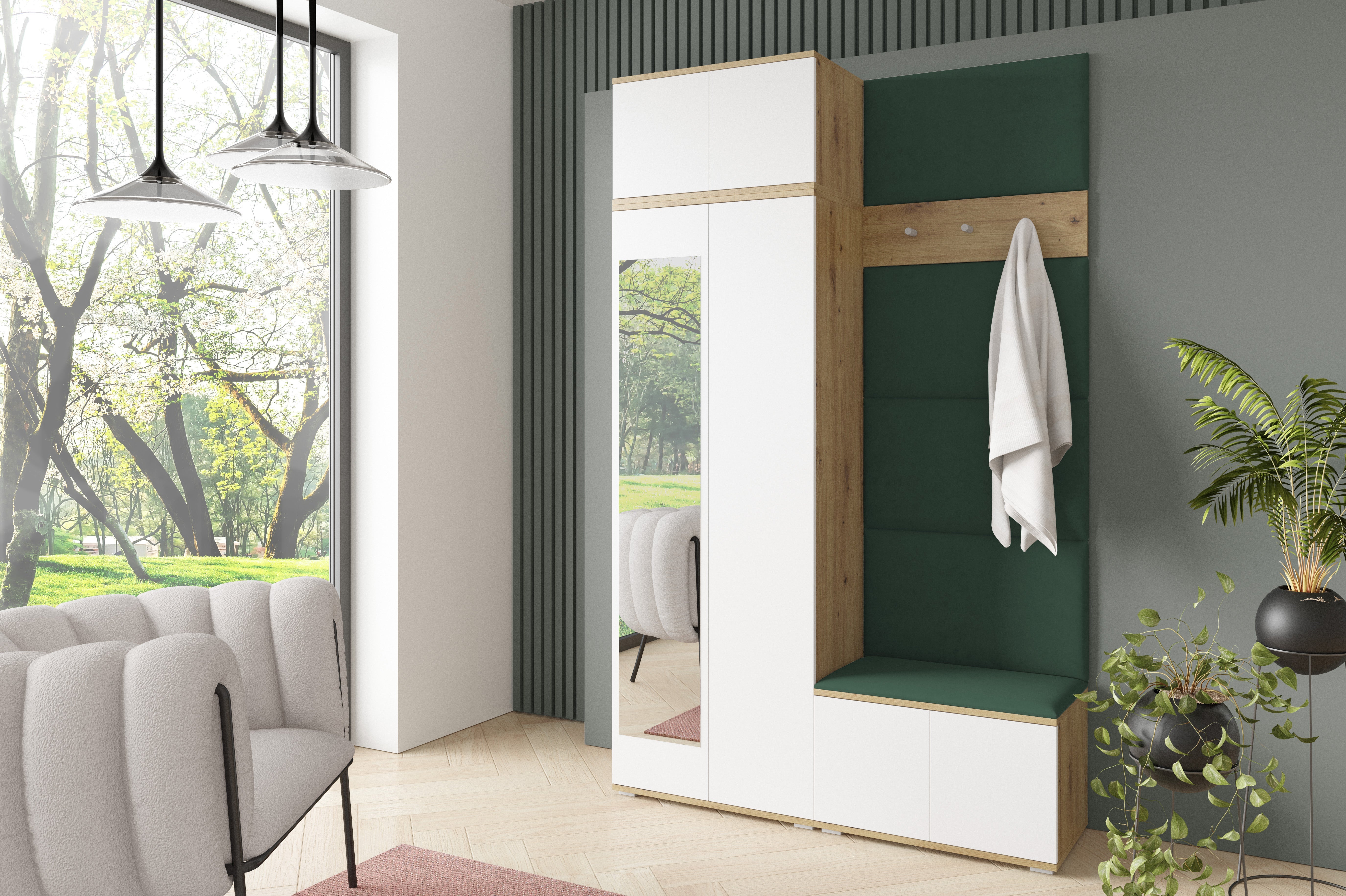 PK Sevilla 2 Flurgarderobe - Flaschengrün