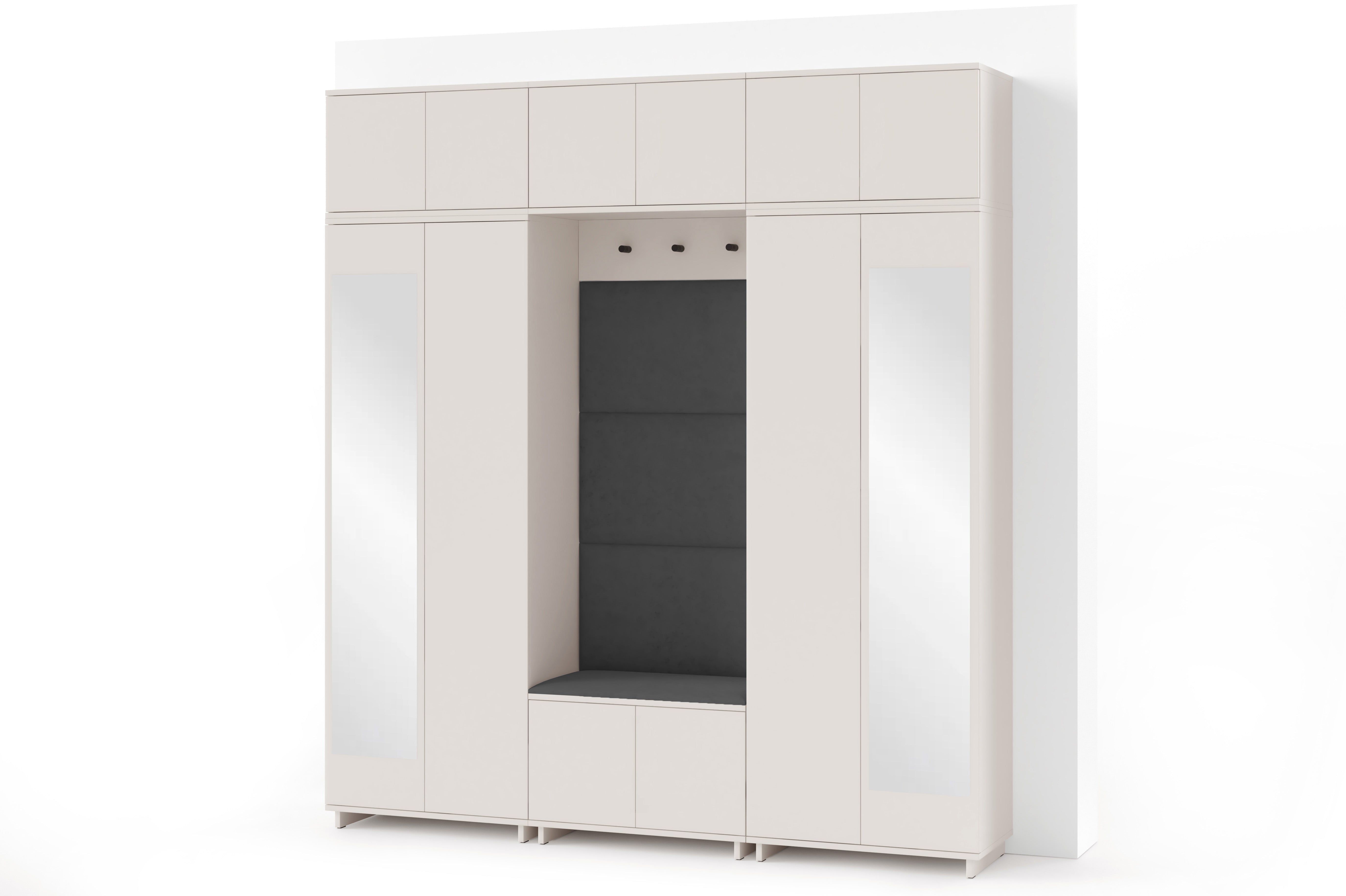 PK Bianco 2 Hallway Wardrobe Set - Graphite