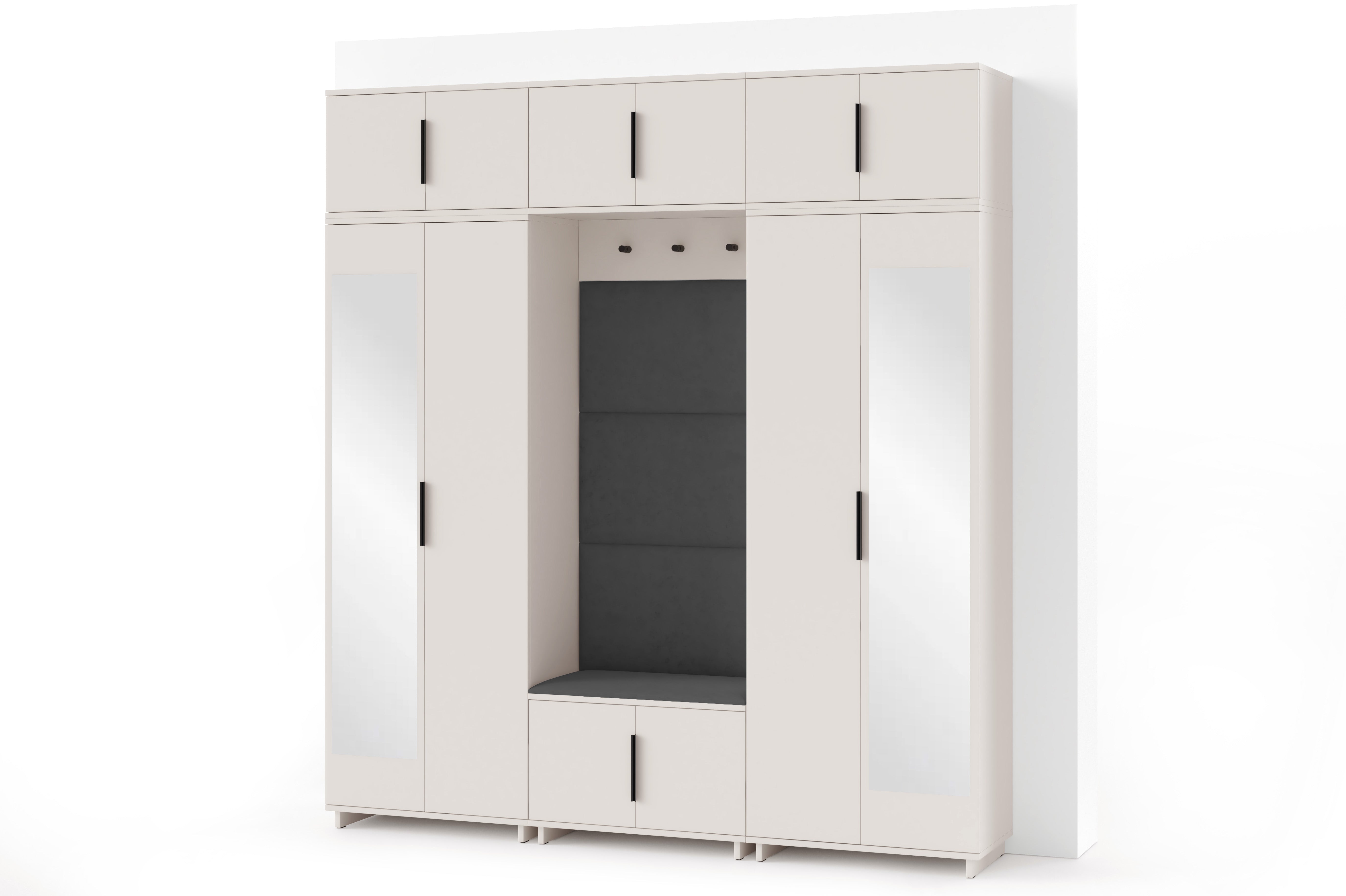 PK Bianco 2 Hallway Wardrobe Set - Graphite