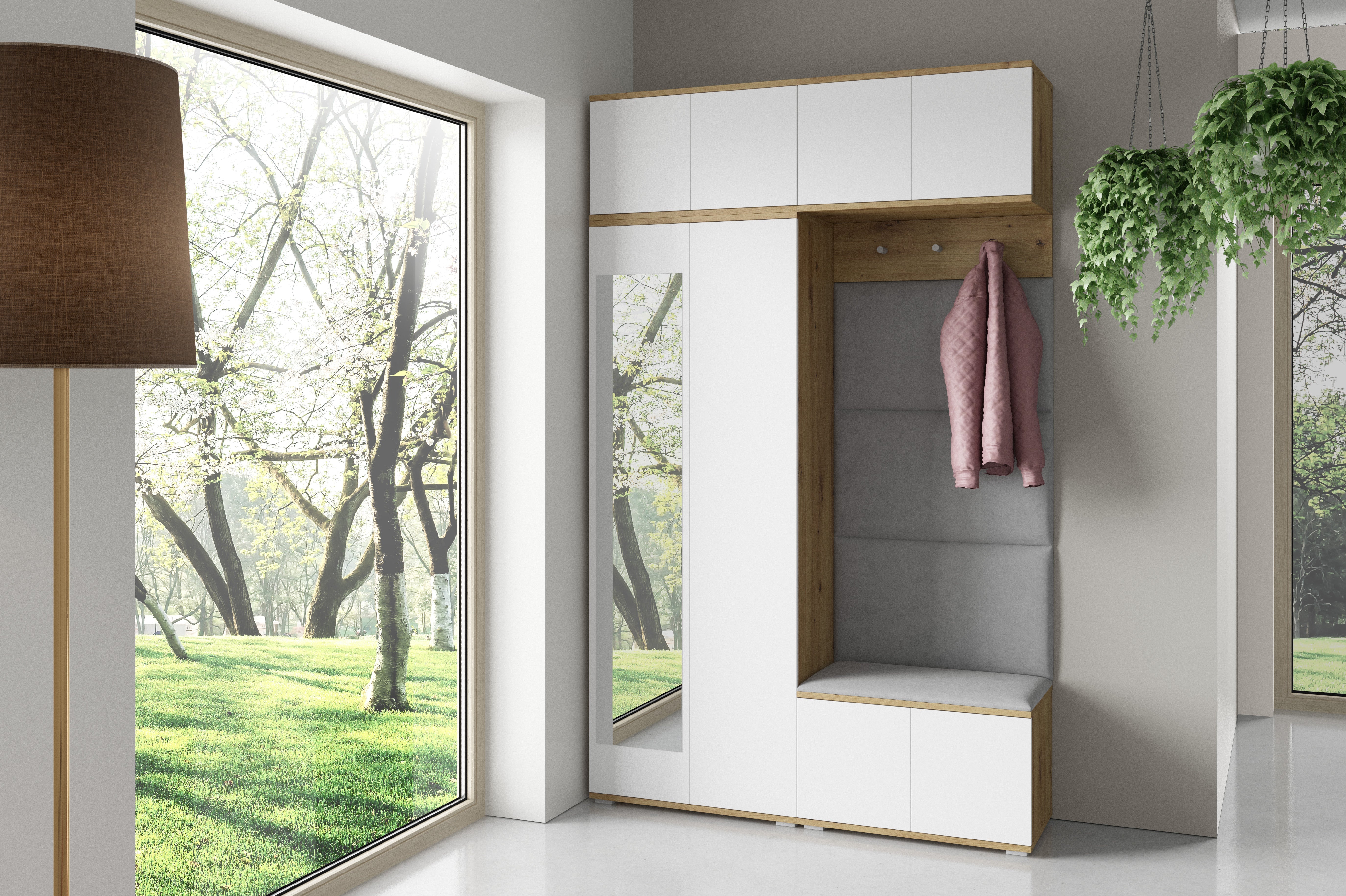 PK Sevilla 3 Hallway Wardrobe - Grey