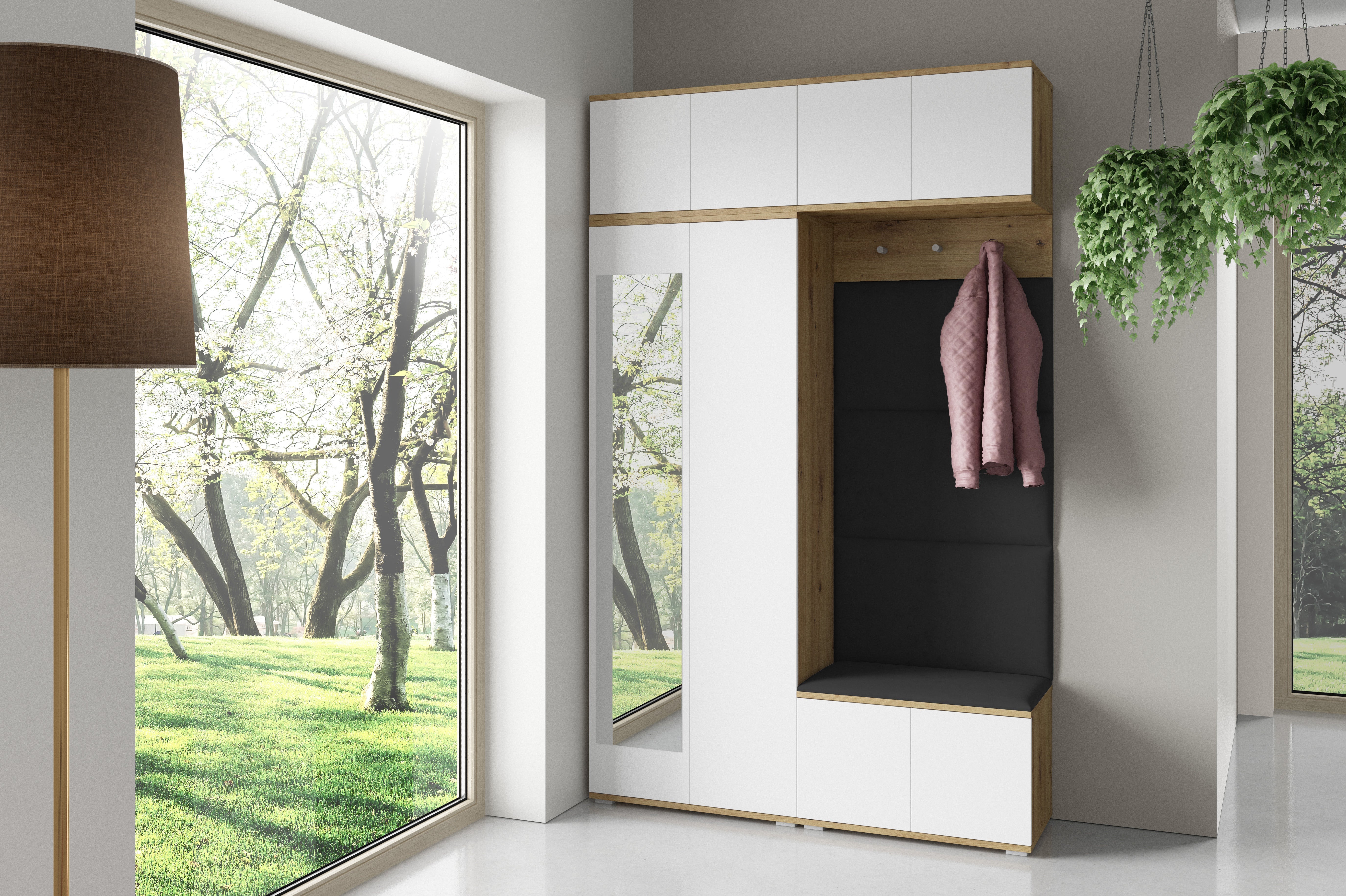 PK Sevilla 3 Hallway Wardrobe - Black