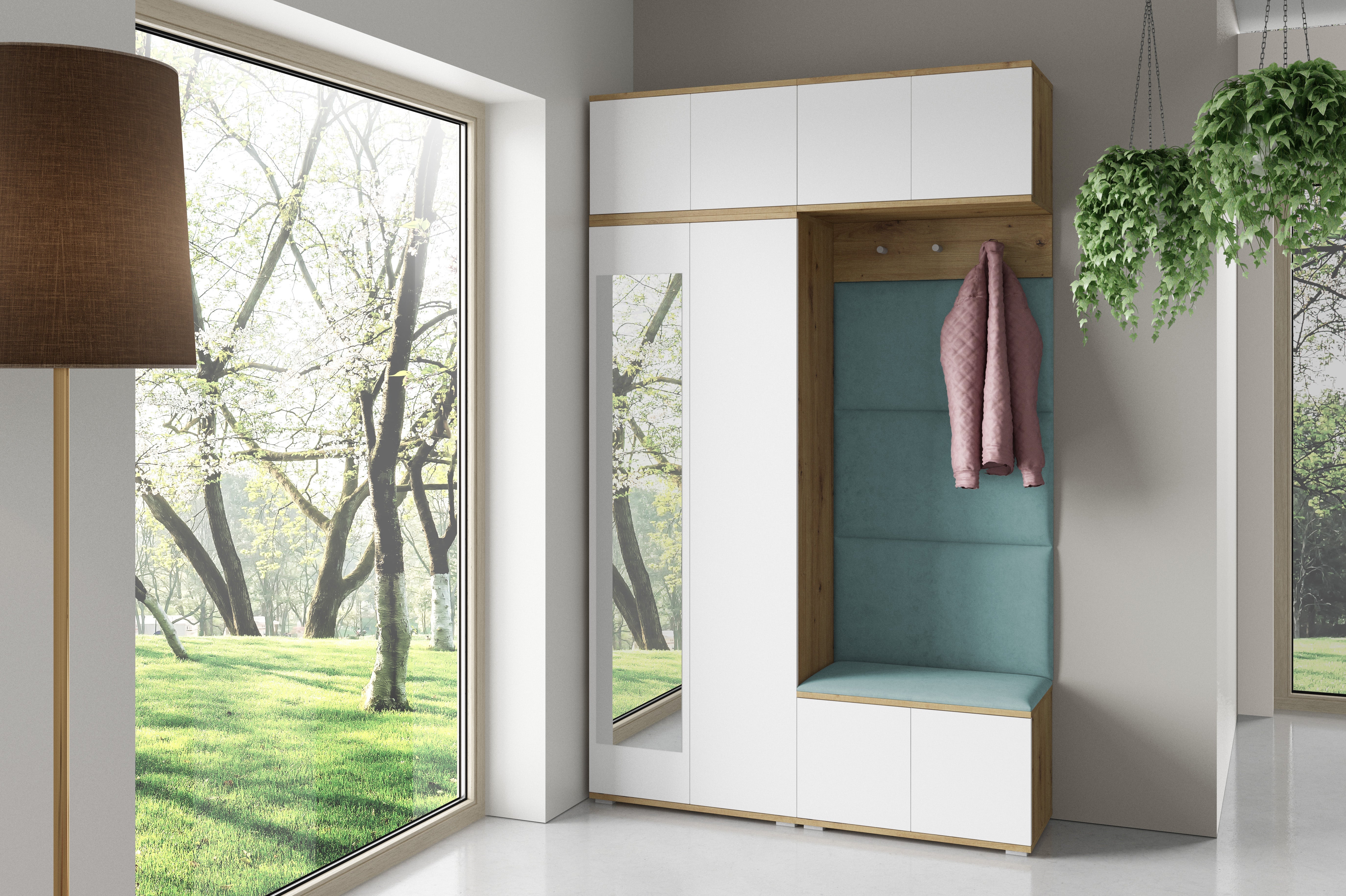 PK Sevilla 3 Hallway Wardrobe - Aqua