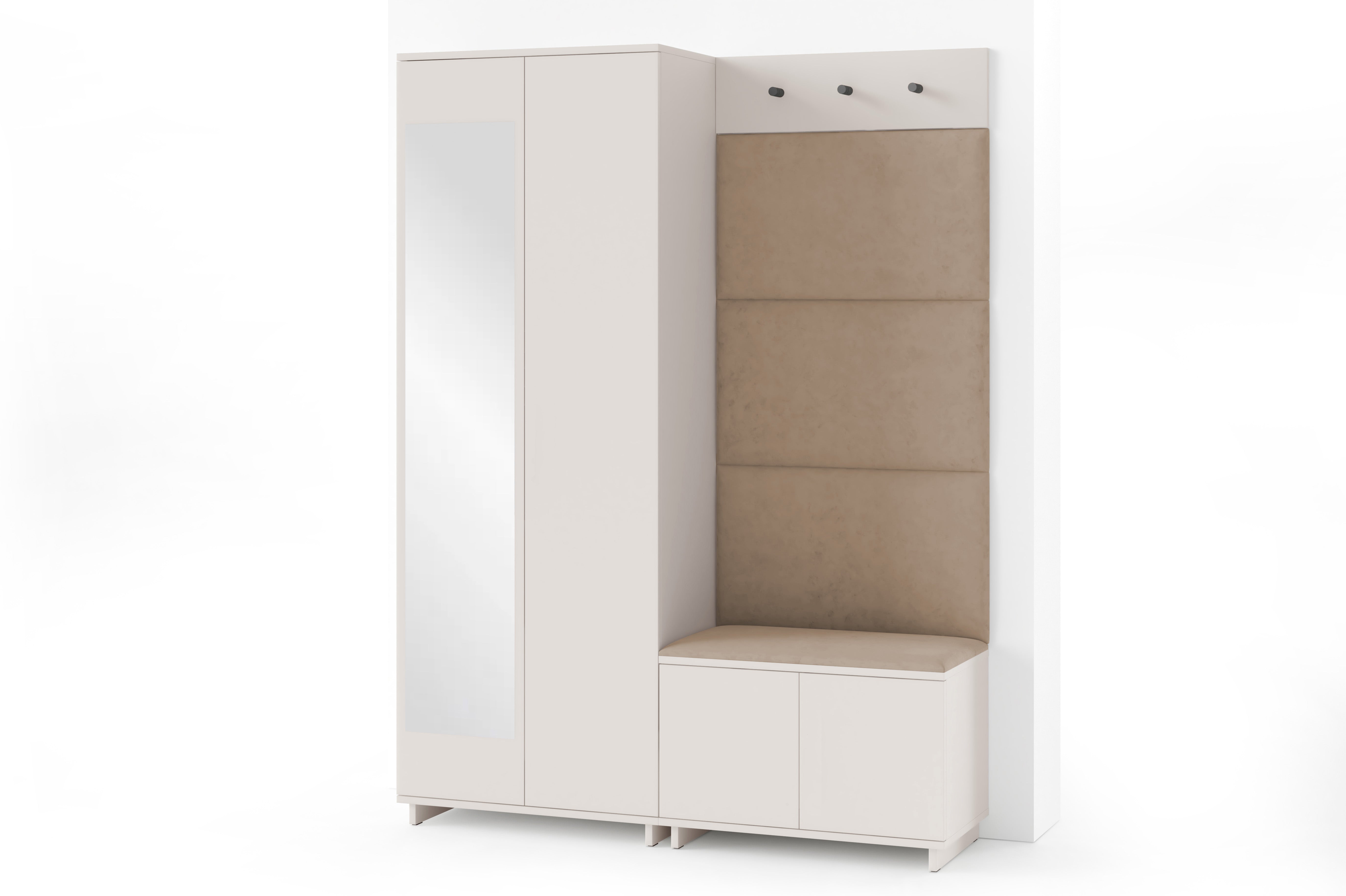 PK Bianco 3 Hallway Wardrobe Set - Beige