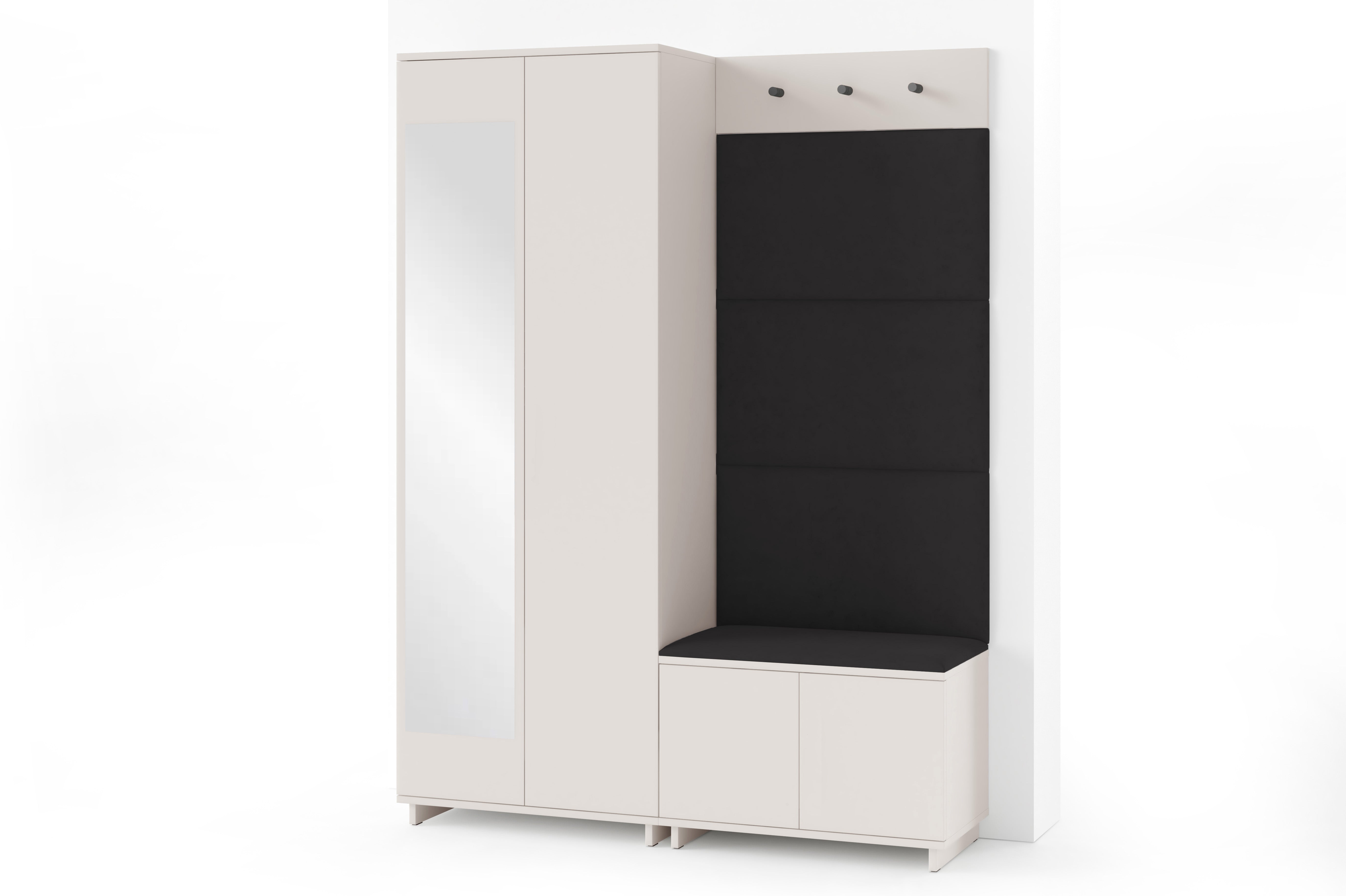 PK Bianco 3 Hallway Wardrobe Set - Black