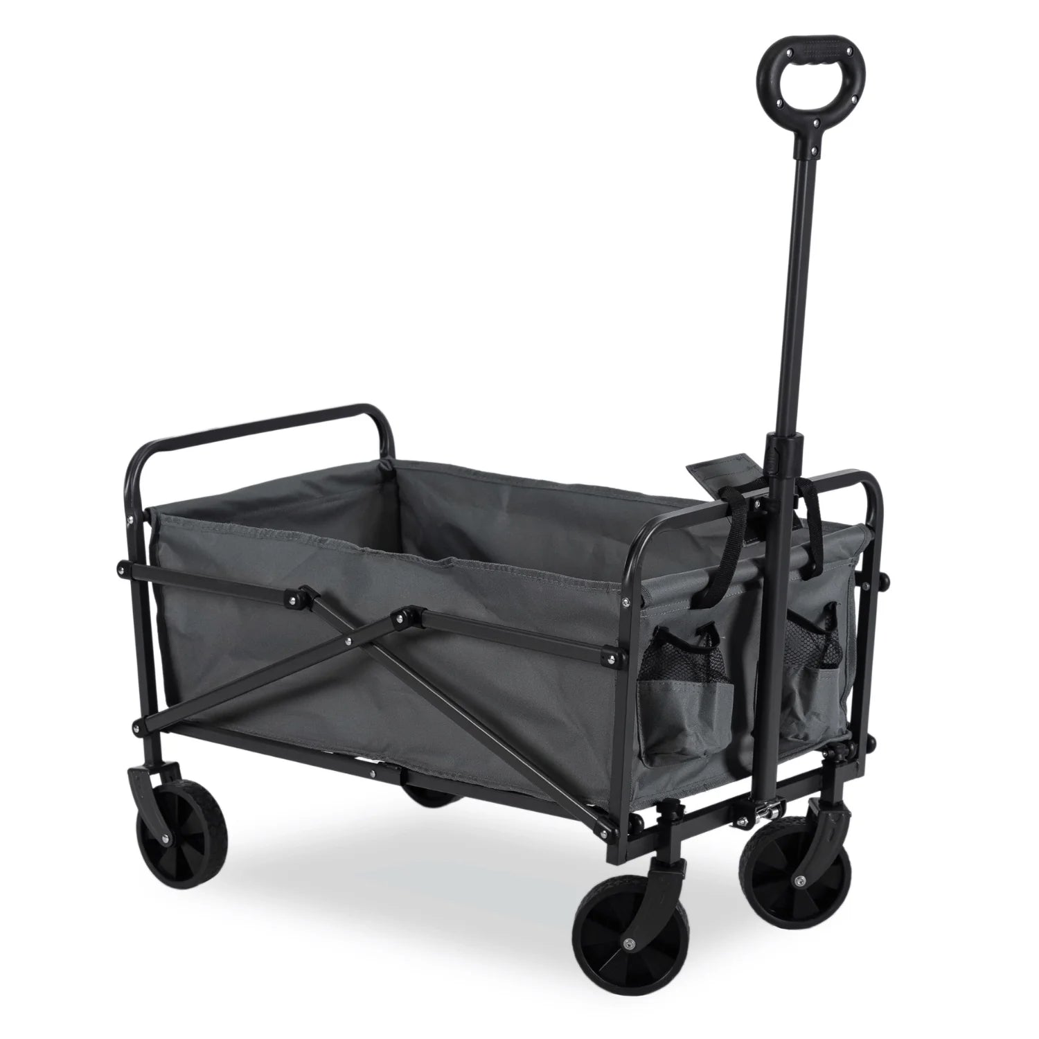 Elite GILBERT Folding Wagon Grey - Portable & Versatile Utility Cart