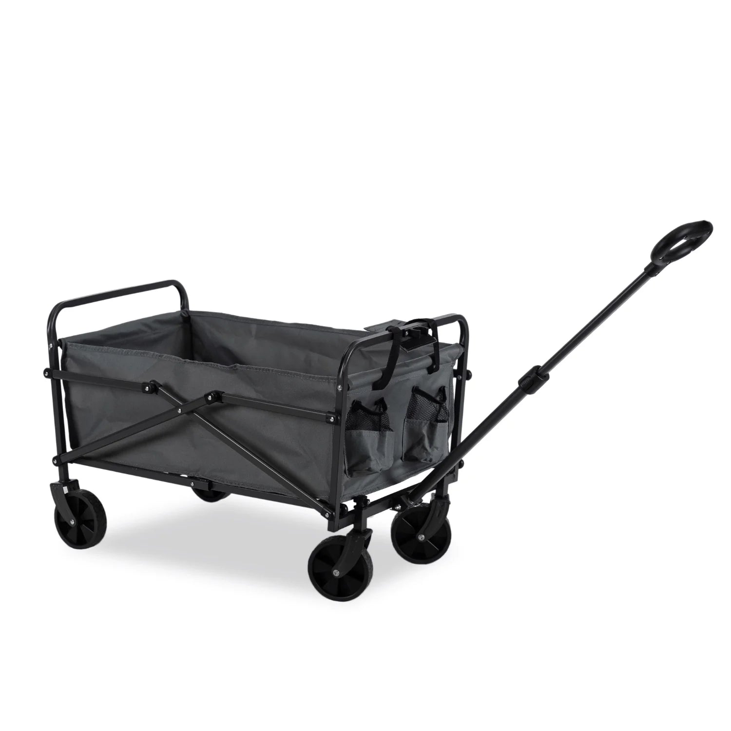 Elite GILBERT Folding Wagon Grey - Portable & Versatile Utility Cart