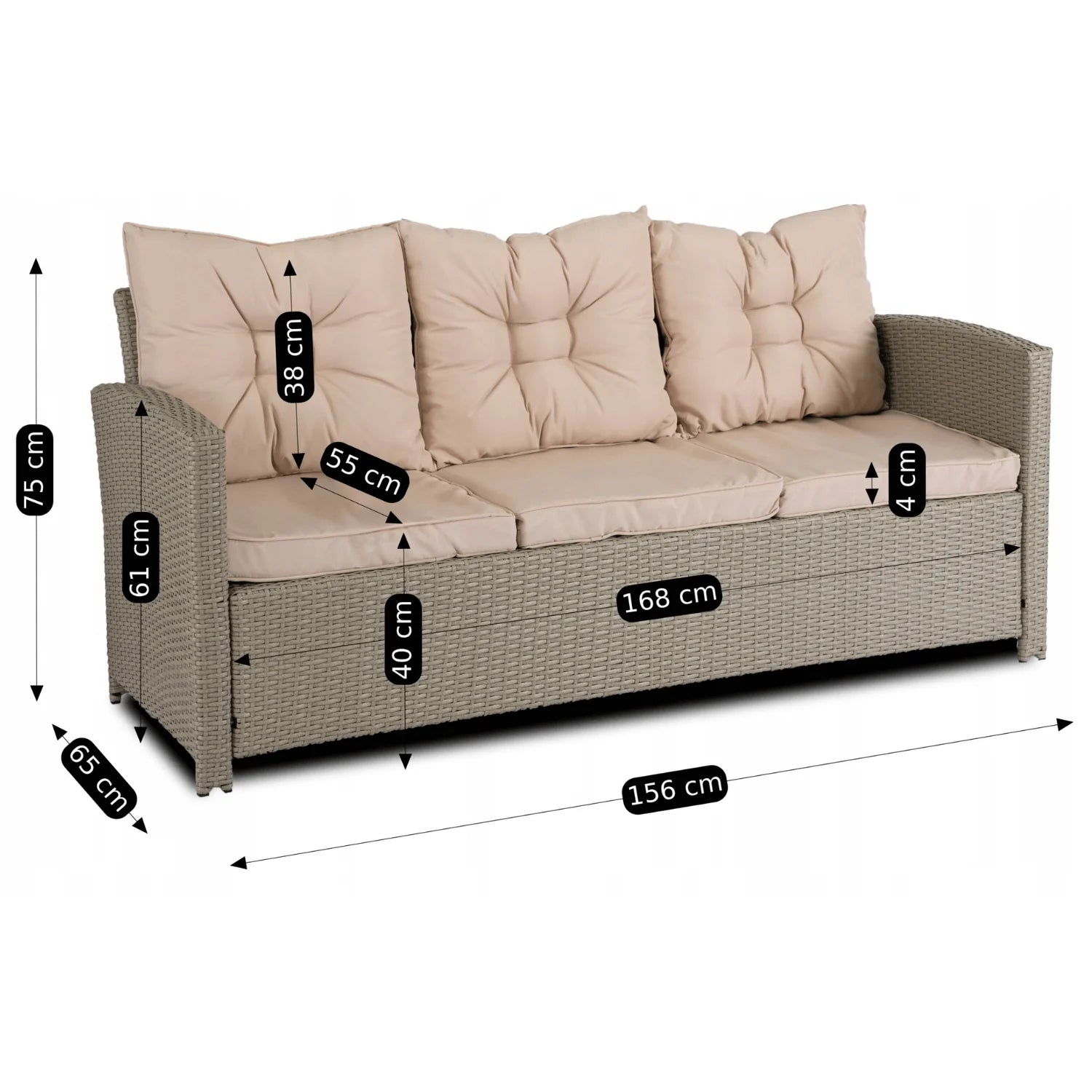 Elite COLORADO Gartenmöbel-Set – Beige