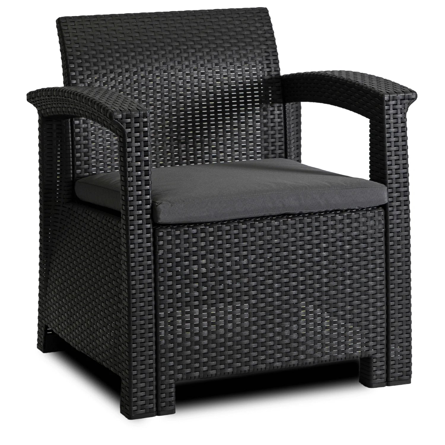 Elite COLUMBIA Gartenmöbel-Set – Schwarz &amp; Dunkelgrau