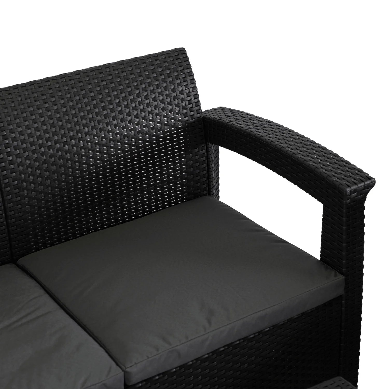 Elite COLUMBIA Gartenmöbel-Set – Schwarz &amp; Dunkelgrau