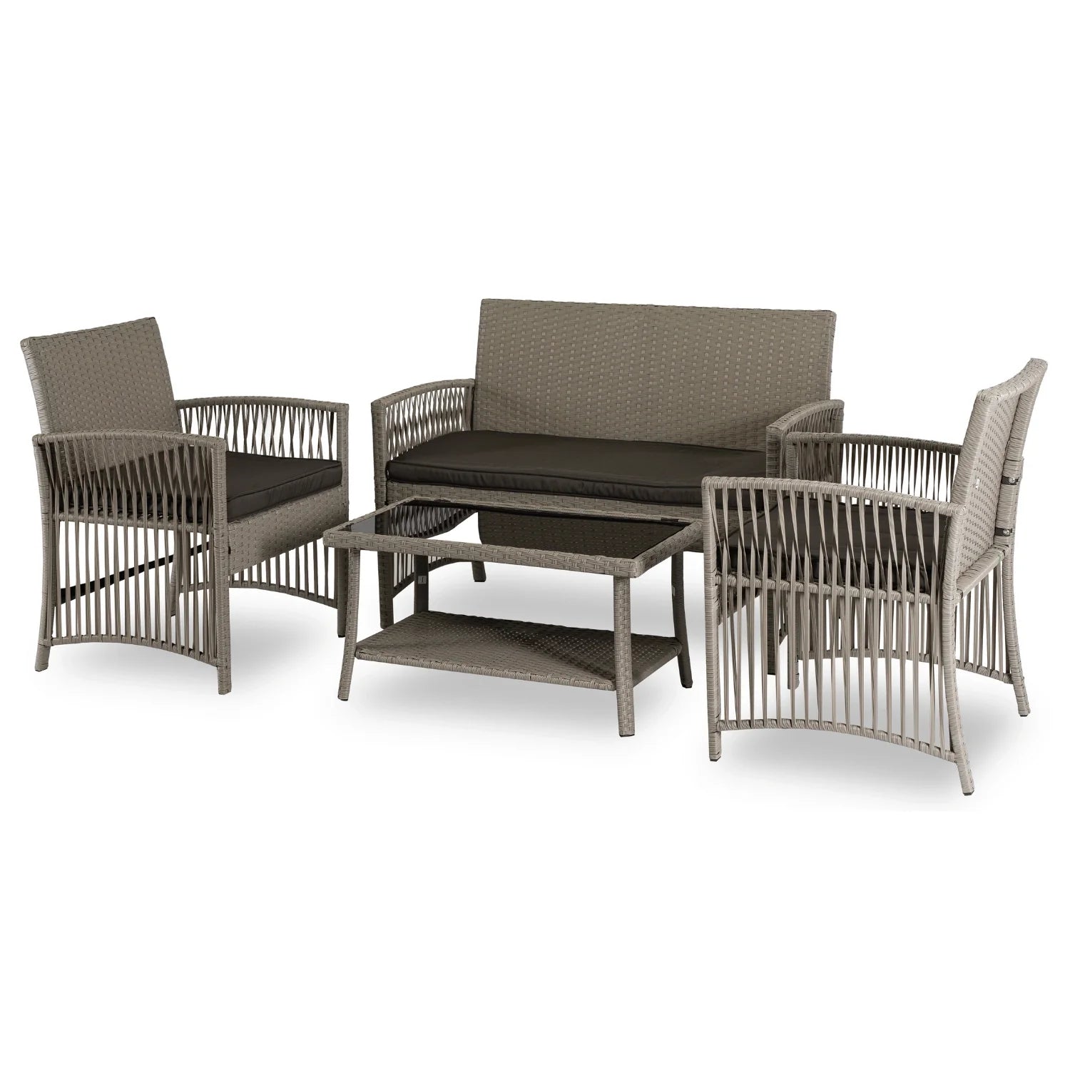 Elite FILADELFIA Gartenmöbel-Set – Beige &amp; Grau