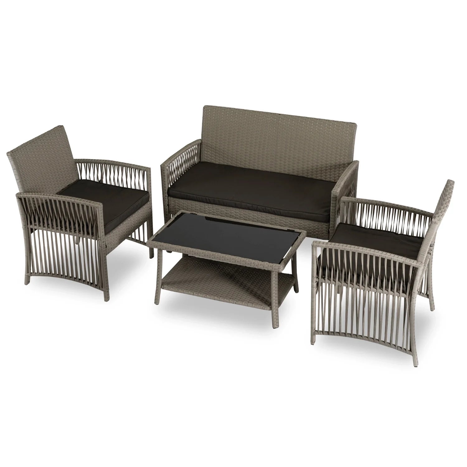 Elite FILADELFIA Gartenmöbel-Set – Beige &amp; Grau
