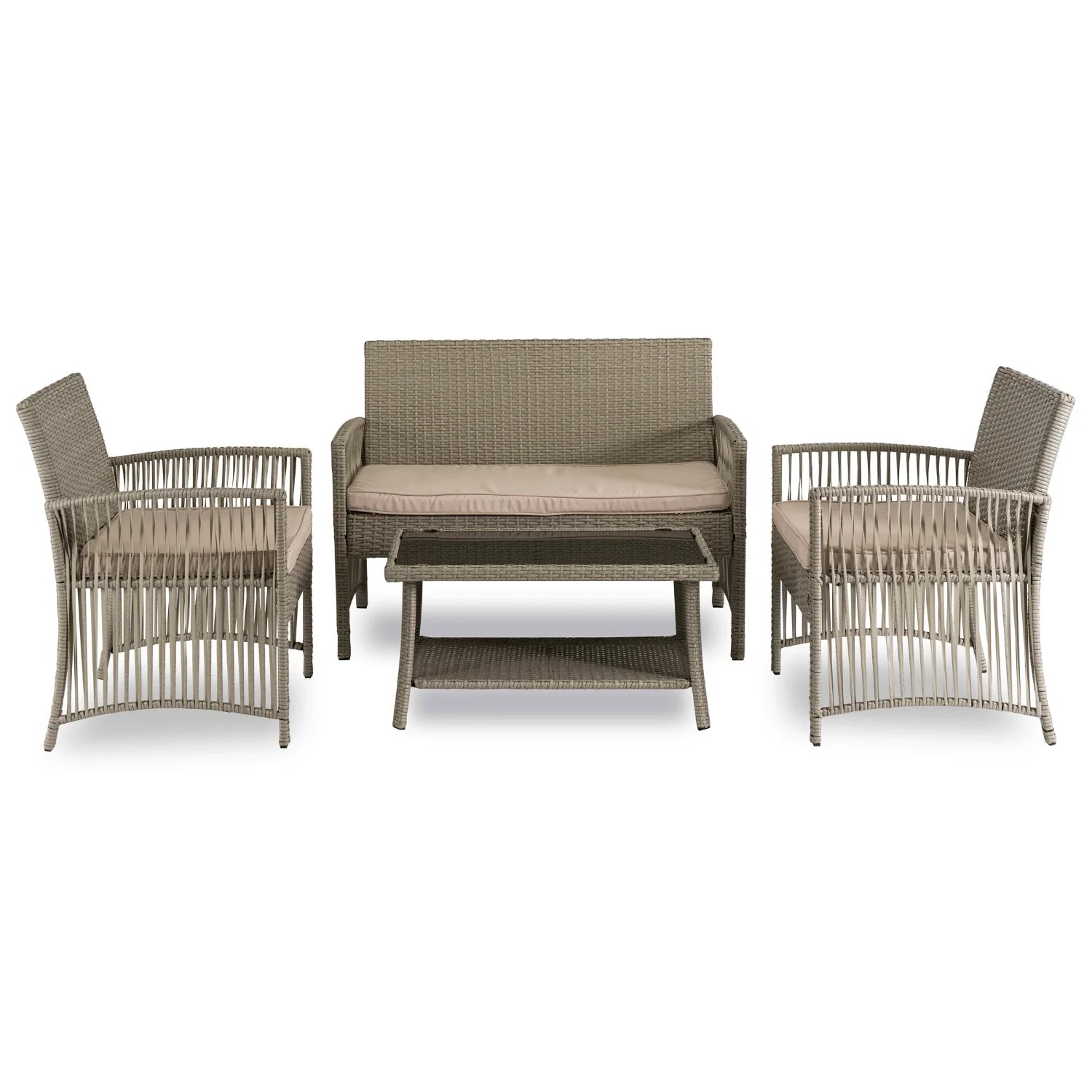 Elite FILADELFIA Gartenmöbel-Set – Grau &amp; Beige