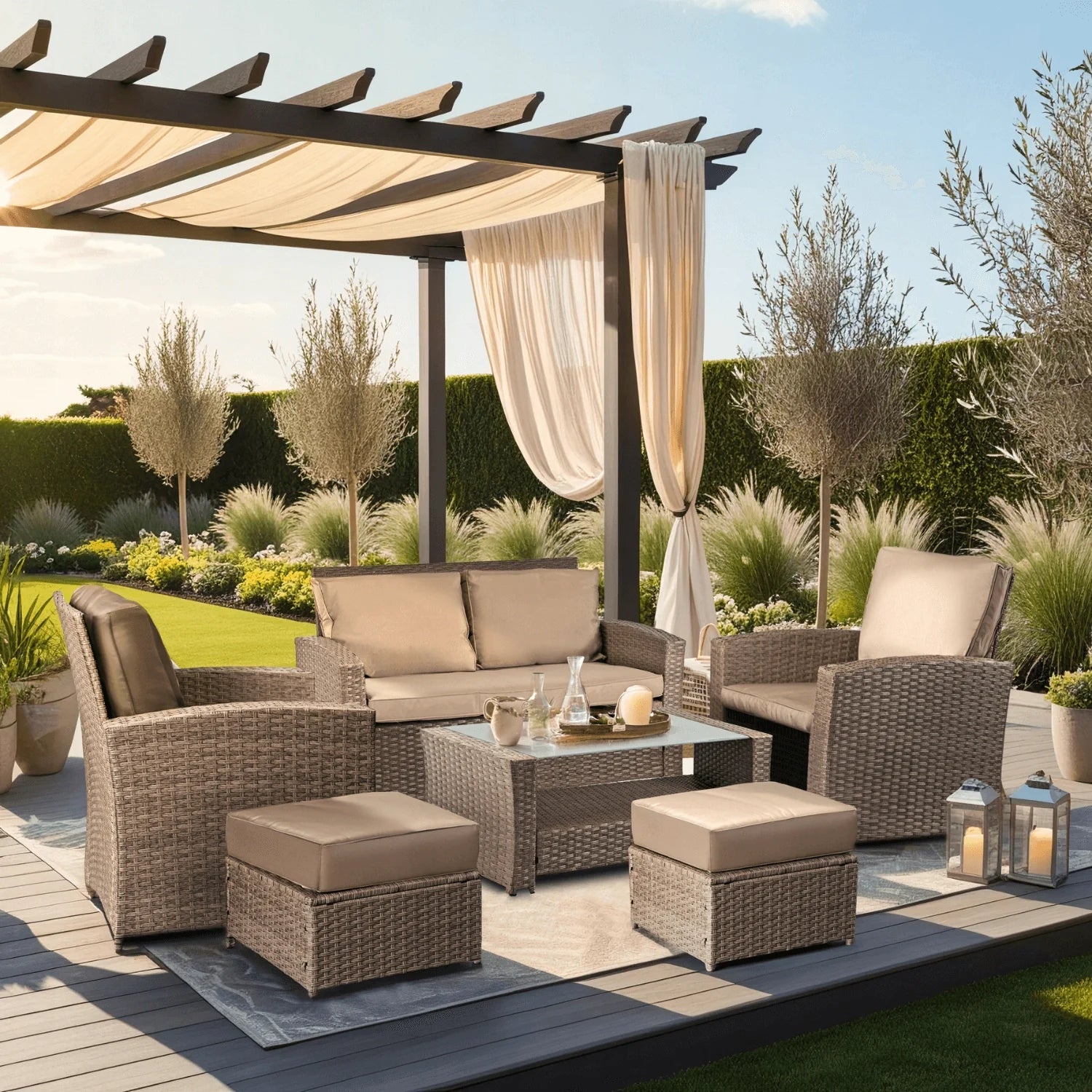 Elite FLORYDA Gartenmöbel-Set – Beige